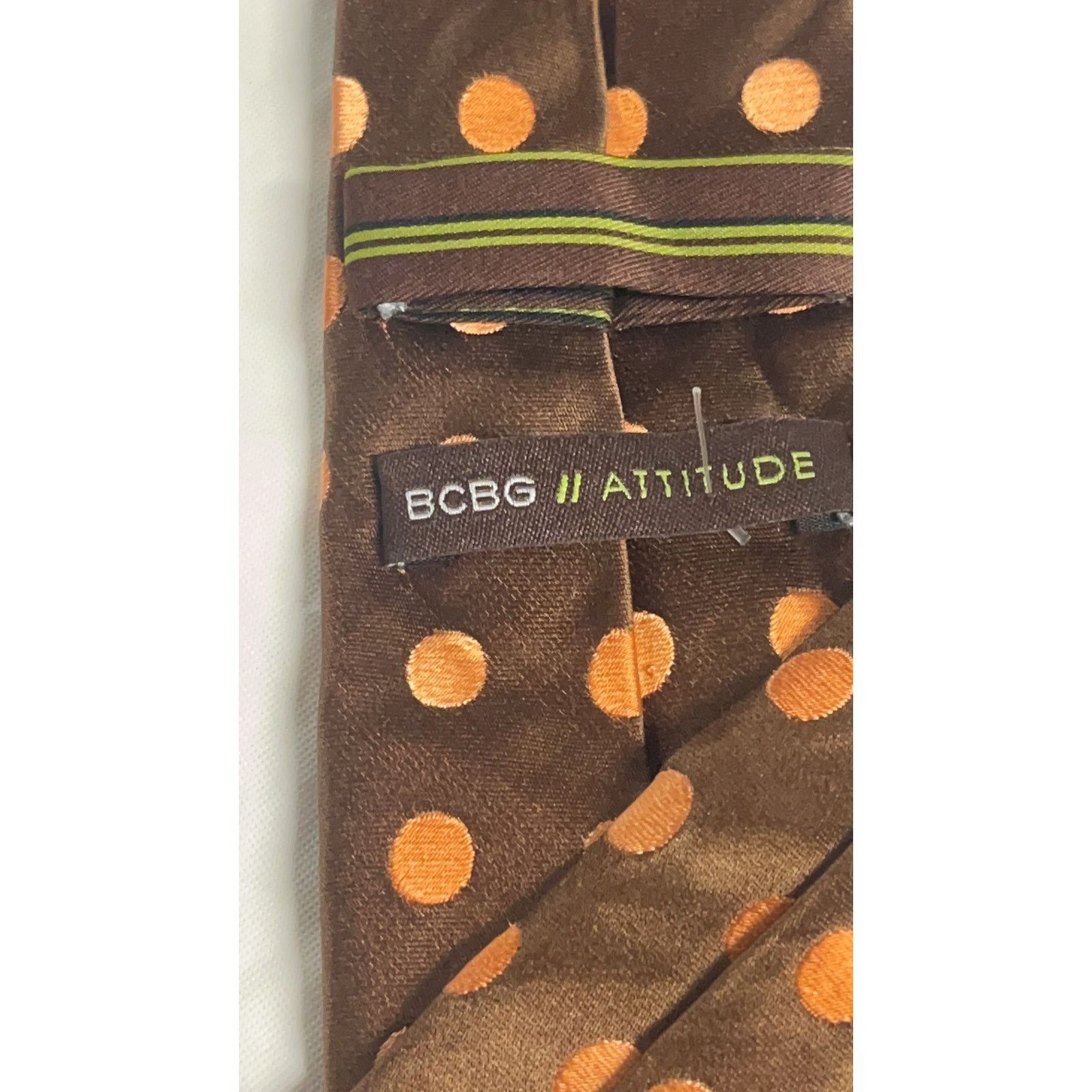 Other BCBG / Attitude Men's 100% Silk Tie Necktie - Hand Made - Size ONE SIZE - 5 Thumbnail