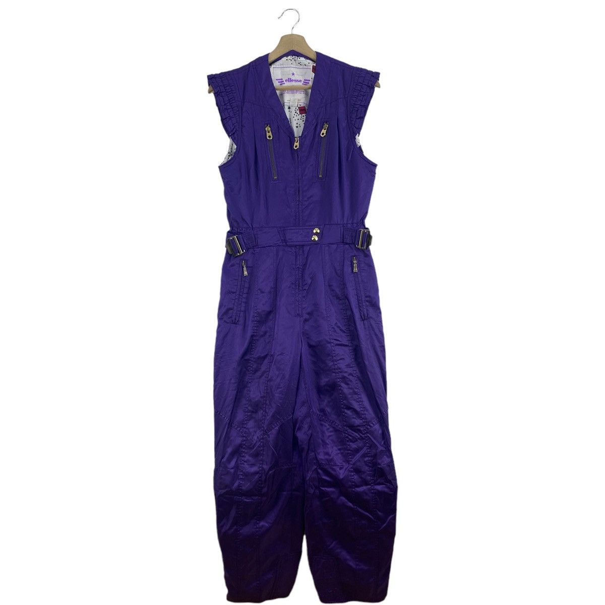 Ellesse × Goldwin ELLESSE ITALY By GOLDWIN Ski Multi Pockets Sleeveless Purple Size US 26 / EU 42 - 1 Thumbnail