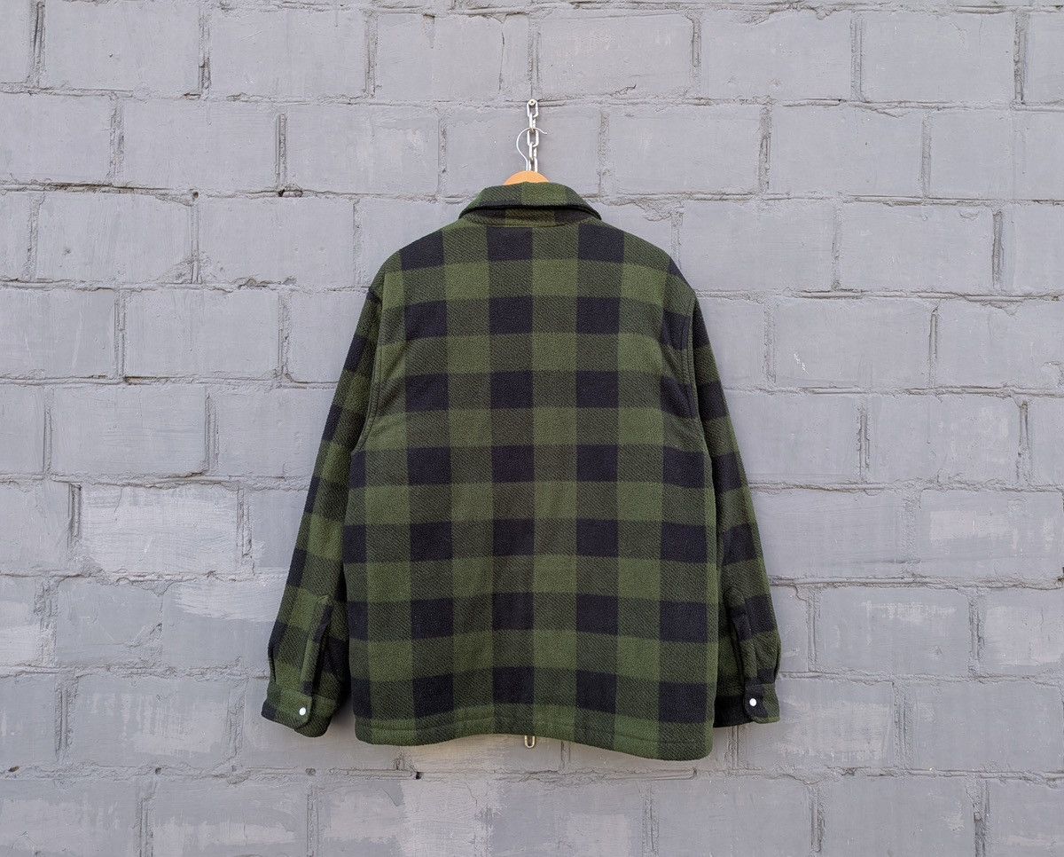Dickies Dickies Flannel Plaid Green Fleece Jacket Overshirt Vintage Size US XL / EU 56 / 4 - 2 Thumbnail