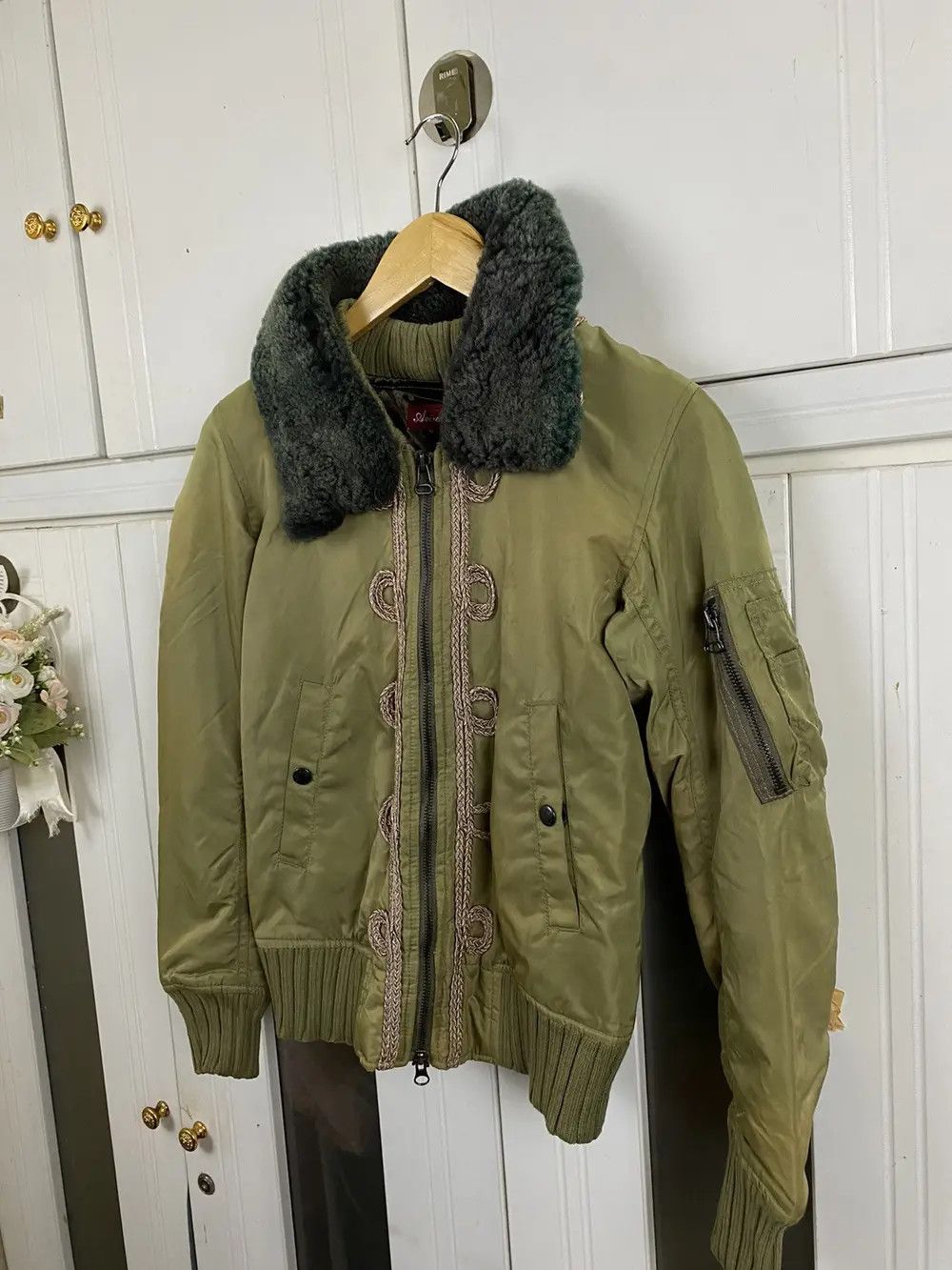 Avirex Vintage Avirex Bomber Jacket Fur Hood Size US S / EU 44-46 / 1 - 2 Thumbnail