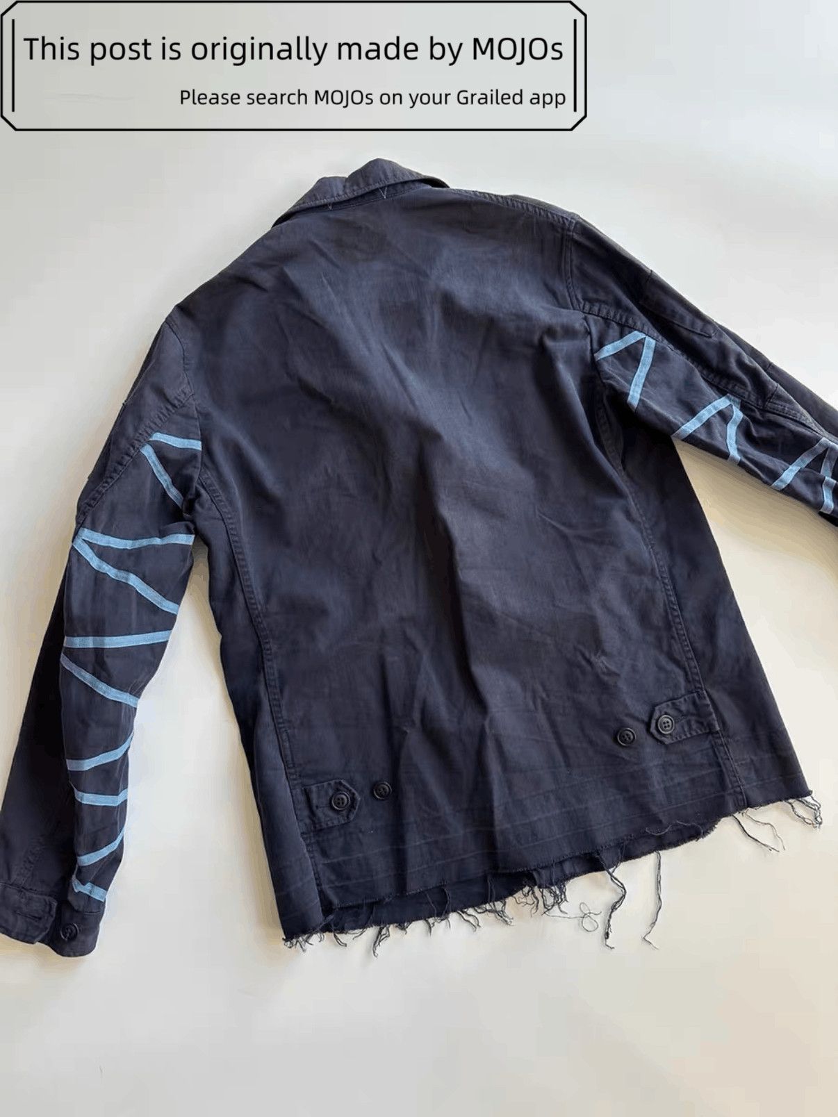 Undercover Sz 3 Undercover Distressed Military Jacket mojos18021121 Size US L / EU 52-54 / 3 - 3 Thumbnail