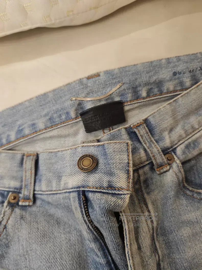 Saint Laurent Paris Saint Laurent Paris Natural washed Korean denim pants i Size US 31 - 4 Thumbnail