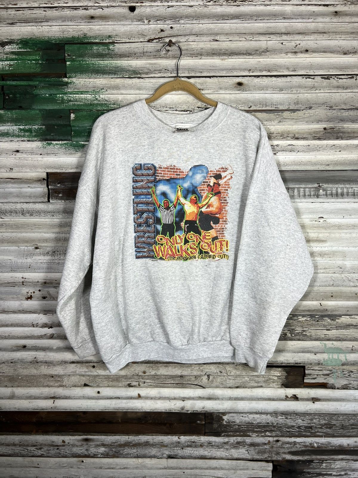 Vintage Vintage Wrestling Sweatshirt Size US XXL / EU 58 / 5 - 1 Thumbnail
