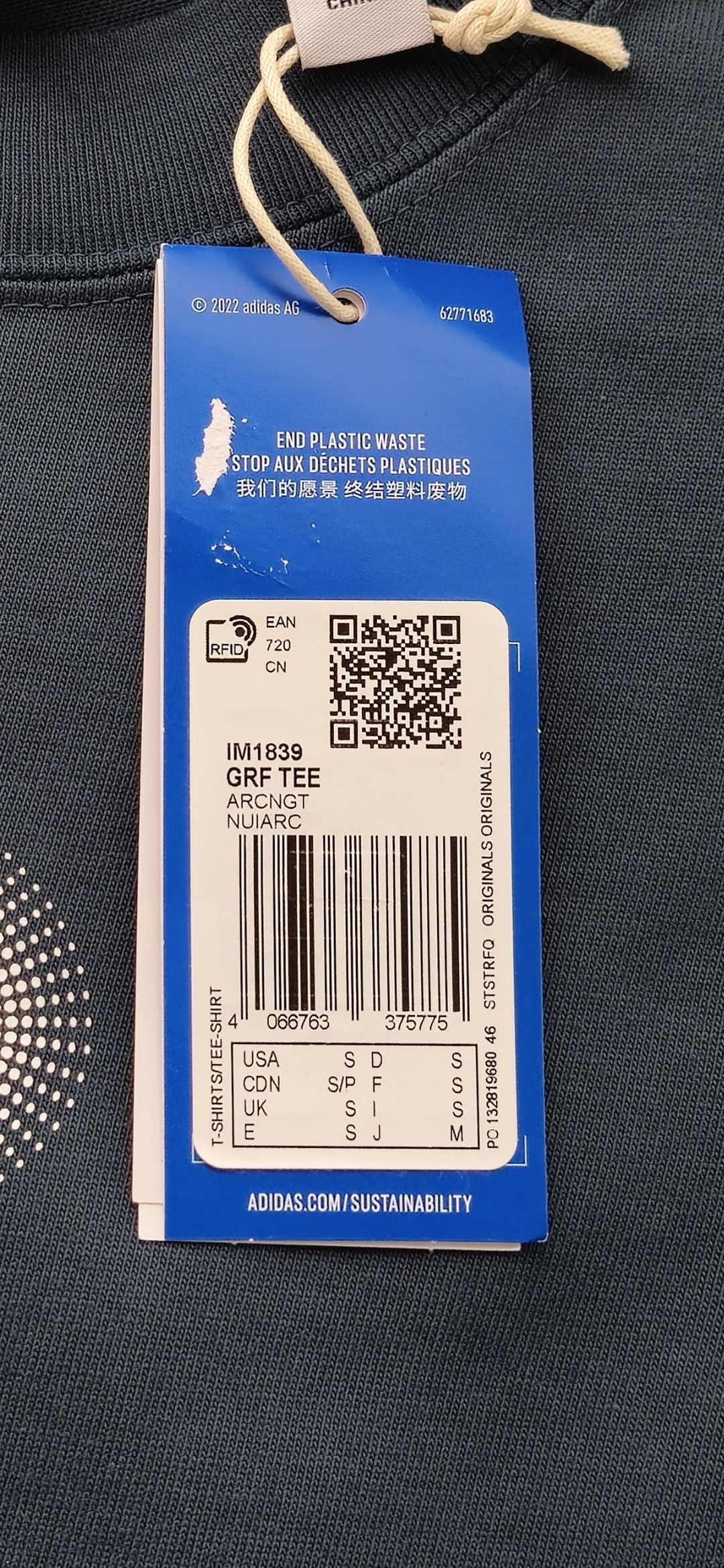 Adidas Adidas Tee Size US S / EU 44-46 / 1 - 7 Thumbnail