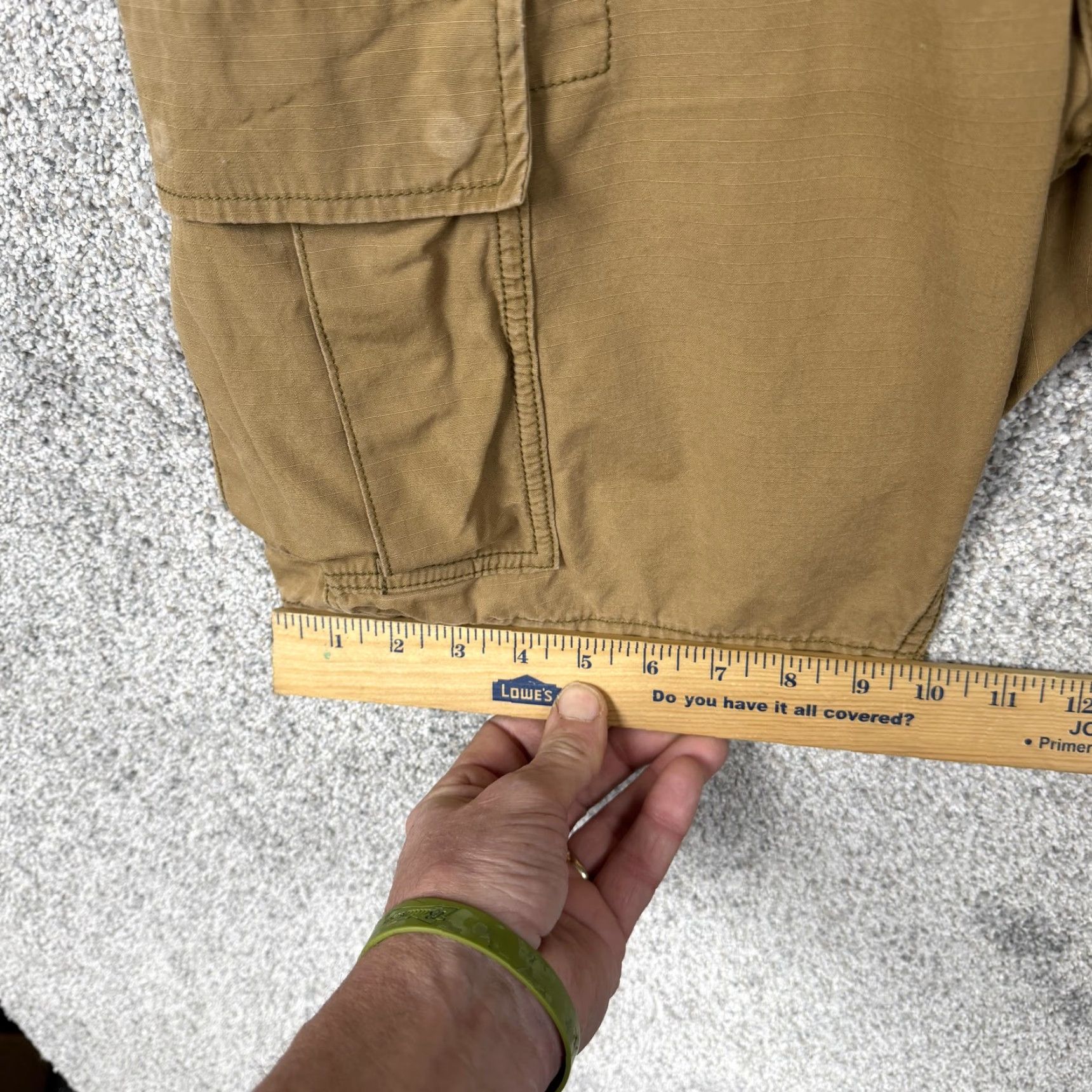 Levi's Levi's Cargo Shorts 30 Tan Cotton Canvas Cargo Pockets Hiking Outdoor Mens Regular Inseam 8in Beige Utility Streetwear Size US 30 / EU 46 - 4 Thumbnail