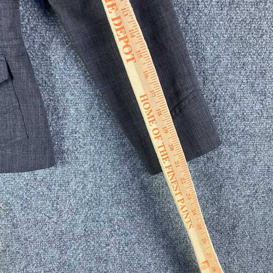 Other Sag Harbor Blazer Women's 6P Petite Jacket Gray Polyester Size M / US 6-8 / IT 42-44 - 6 Thumbnail