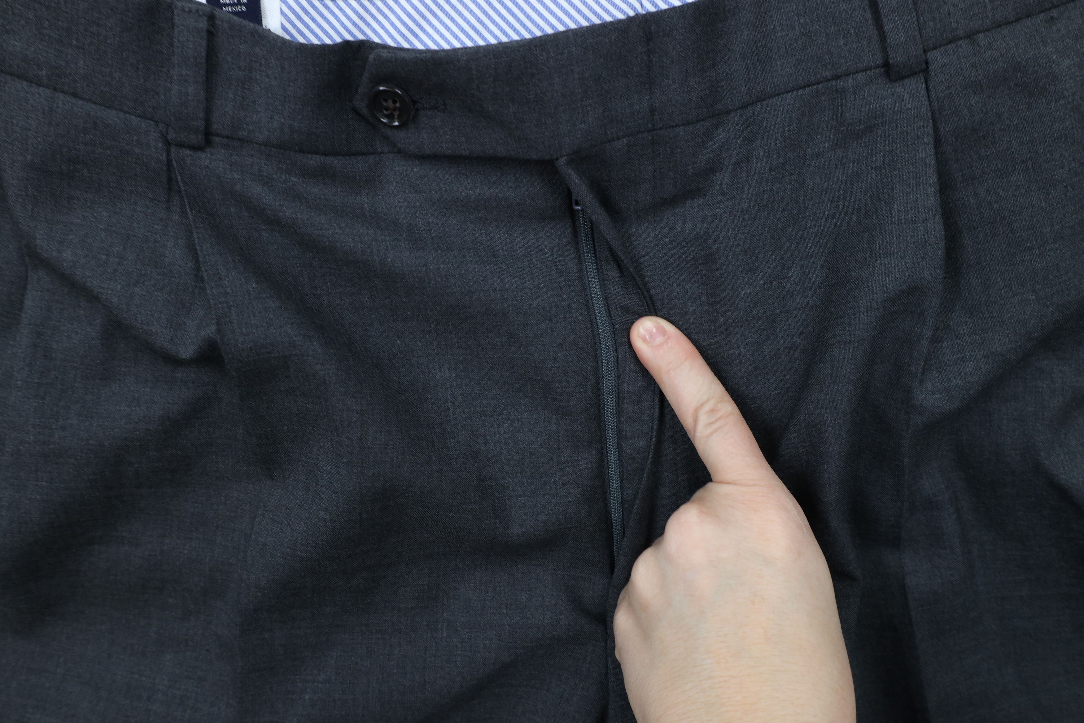 Lands' End × Vintage Vintage 90s Lands End Cuffed Wide Leg Chino Pants Gray Size US 38 / EU 54 - 5 Thumbnail