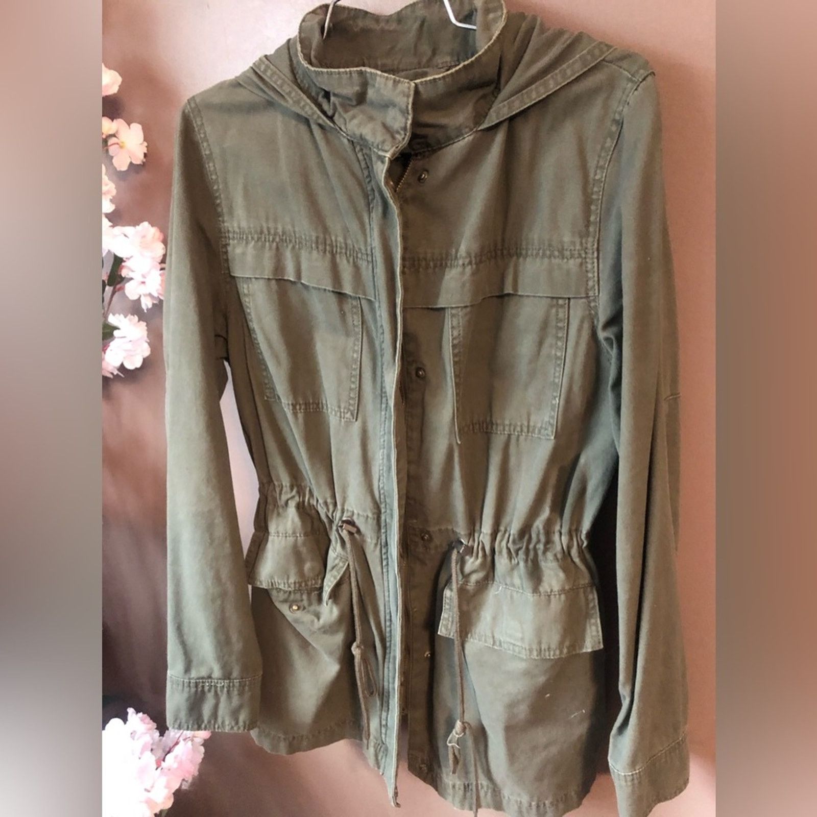 UNIVERSAL PRODUCTS. Cargo Army Utility Jacket in green. Size M / US 6-8 / IT 42-44 - 4 Thumbnail