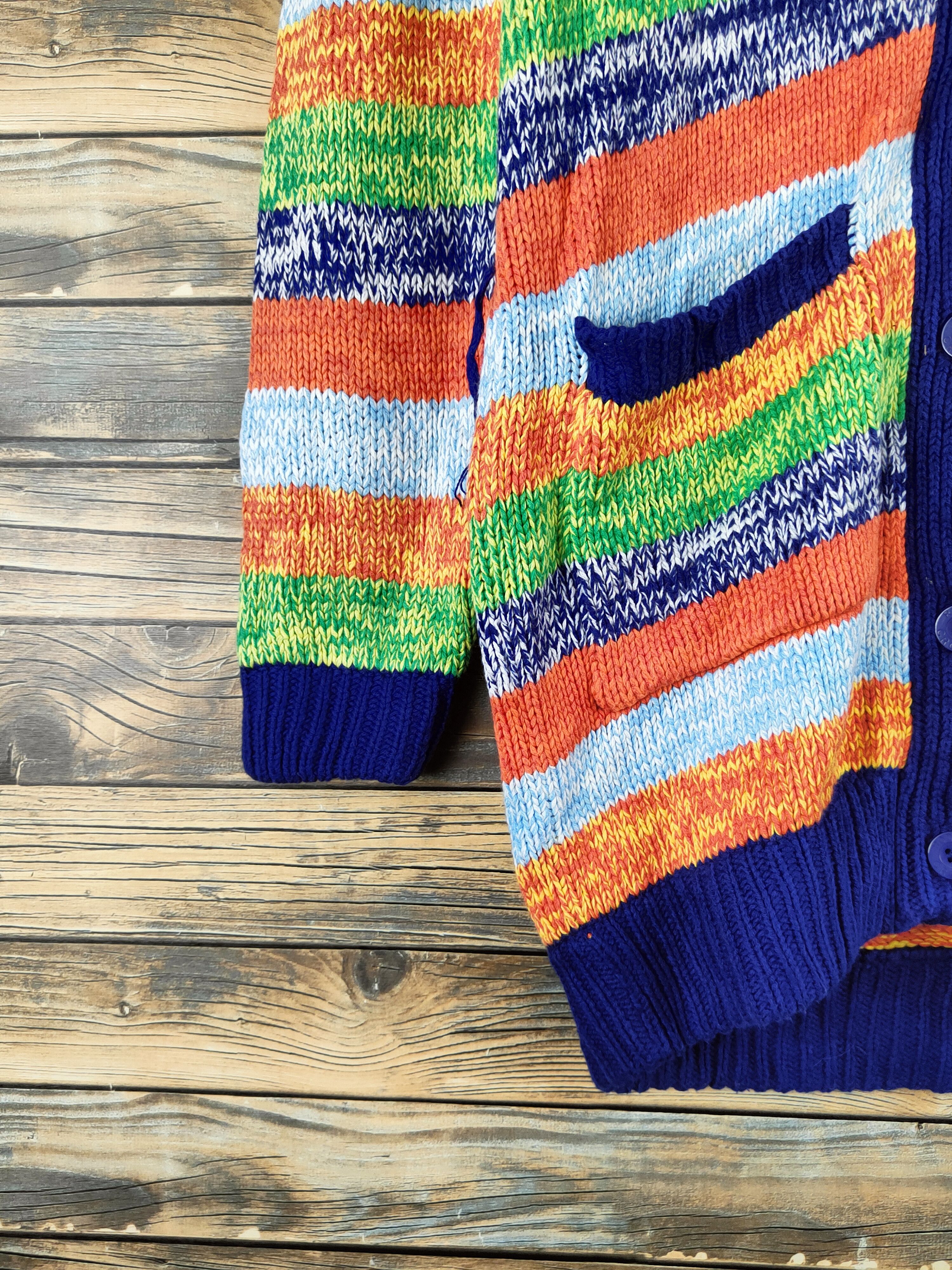 Japanese Brand DL Rodeo Crowns Mix Color Knitwear Cardigan# 46-143 Size US S / EU 44-46 / 1 - 4 Thumbnail