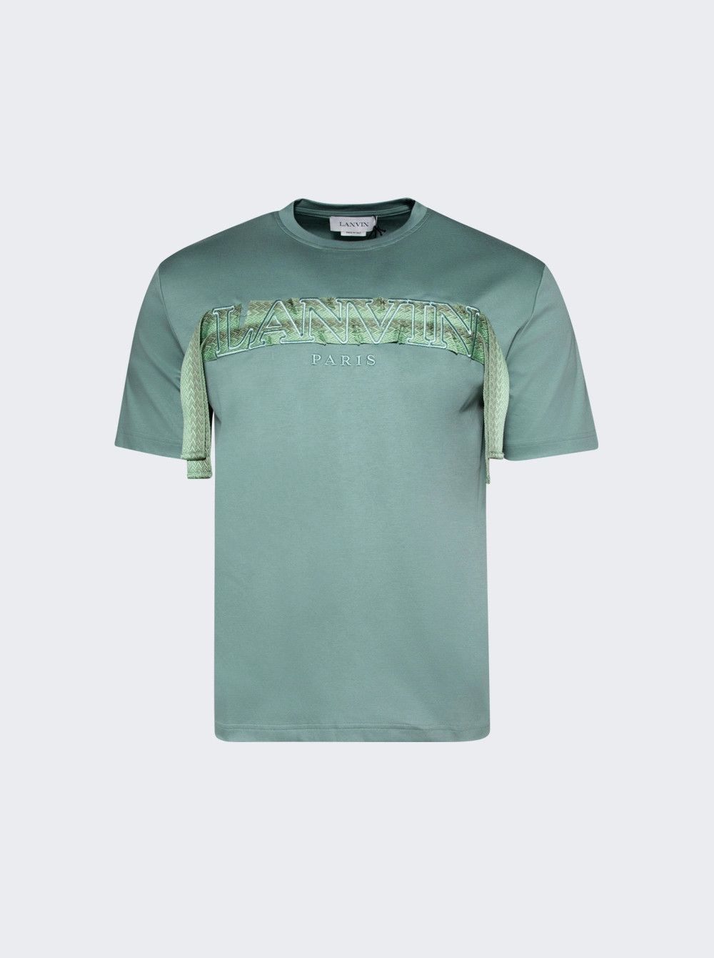 Lanvin o1mle0426 Curb Lace Short Sleeve T-Shirt in Green Size US XXL / EU 58 / 5 - 1 Thumbnail
