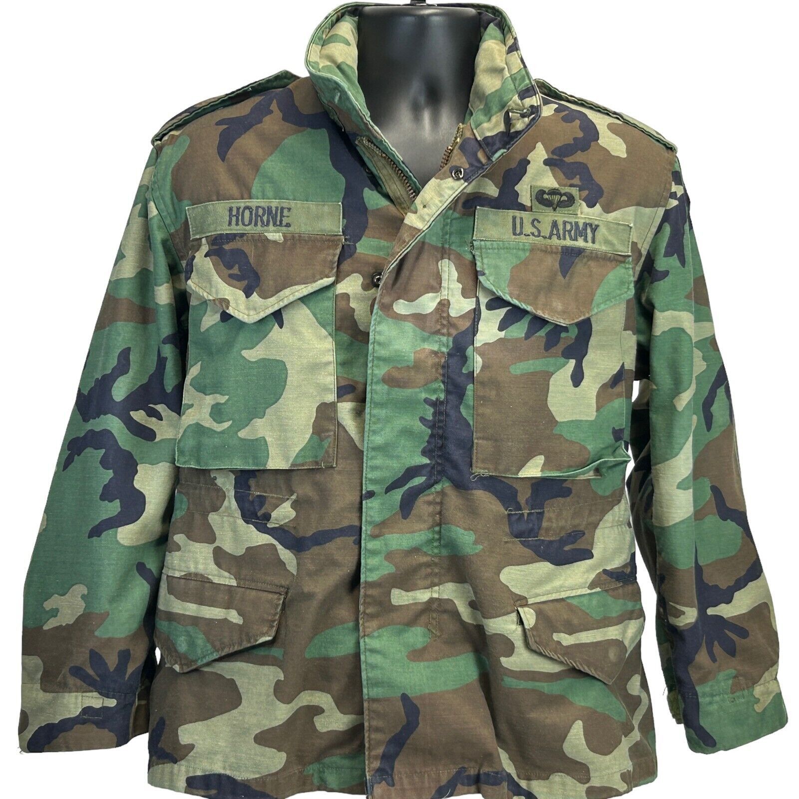 Vintage Vintage US Army Paratrooper Hooded Field Coat S Small Short Size US S / EU 44-46 / 1 - 1 Thumbnail