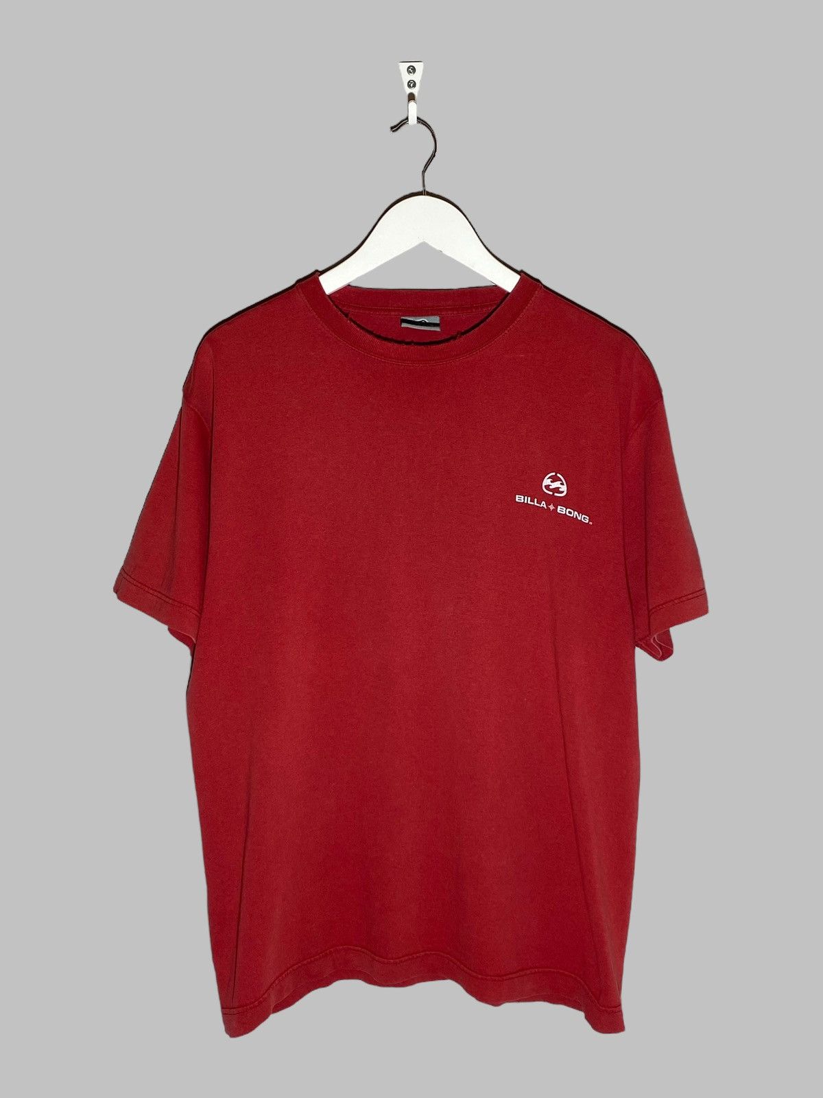 Billabong 🔥 VINTAGE 90s BILLABONG SURF STYLE RED COTTON T-SHIRT Size US M / EU 48-50 / 2 - 2 Thumbnail