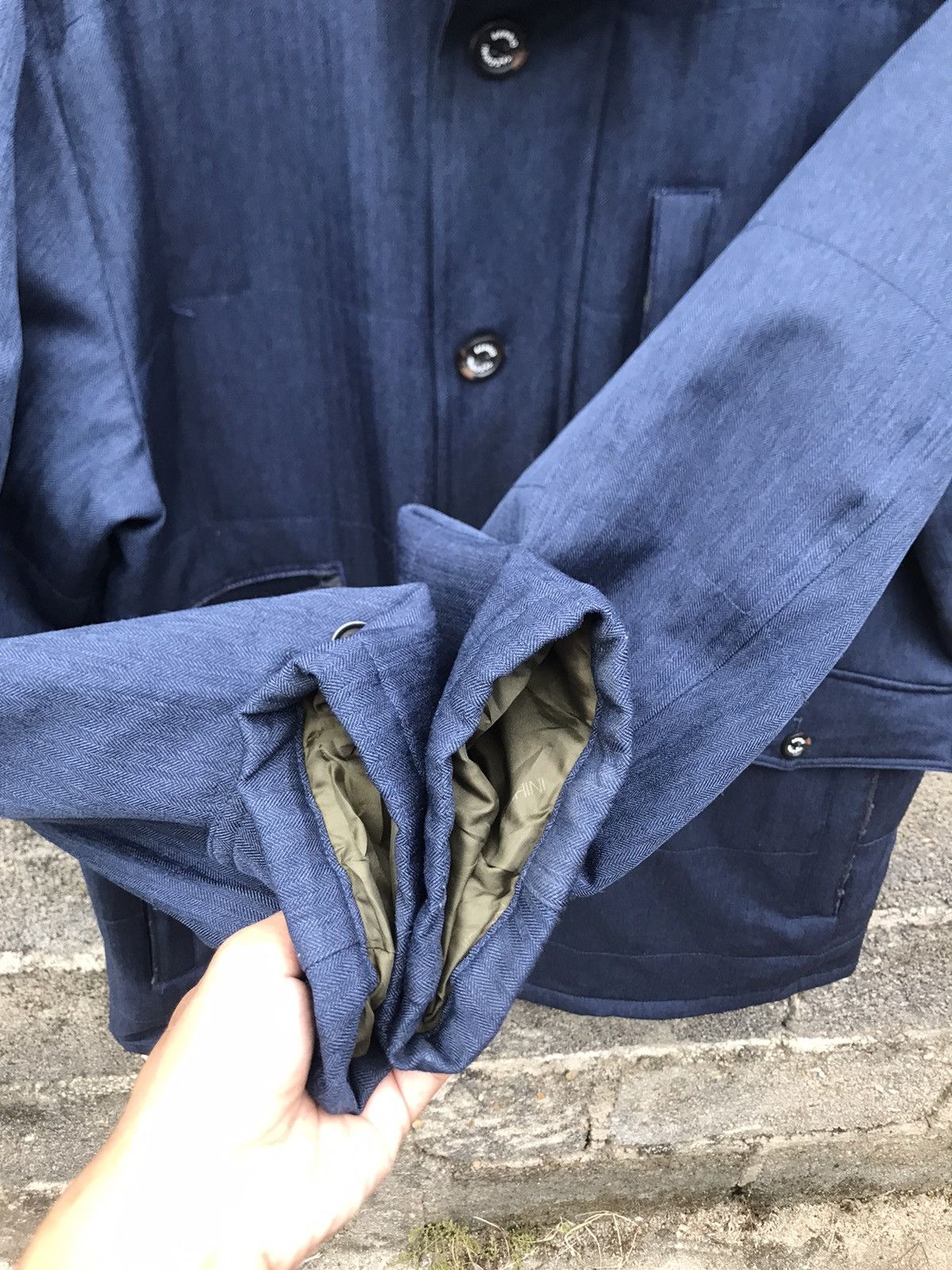 BARNS OUTFITTERS × Japanese Brand × Sergio Tacchini 🌟Sergio Tacchini Indigo Barn Coat Jacket Size US L / EU 52-54 / 3 - 9 Thumbnail
