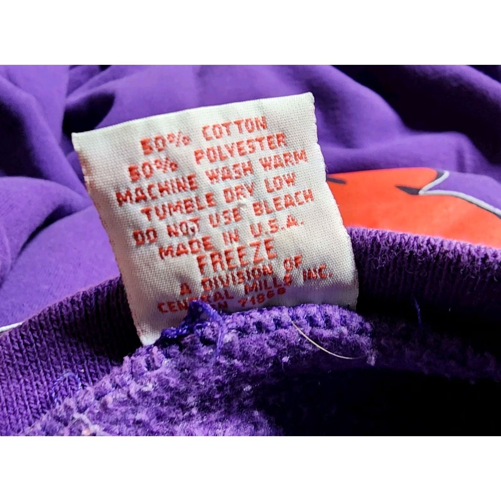 Vintage VINTAGE Freeze Popeye Sweatshirt Crewneck L Mens Purple 90s Cartoon Distress Swee'Pea Graphic Print Size US L / EU 52-54 / 3 - 8 Thumbnail
