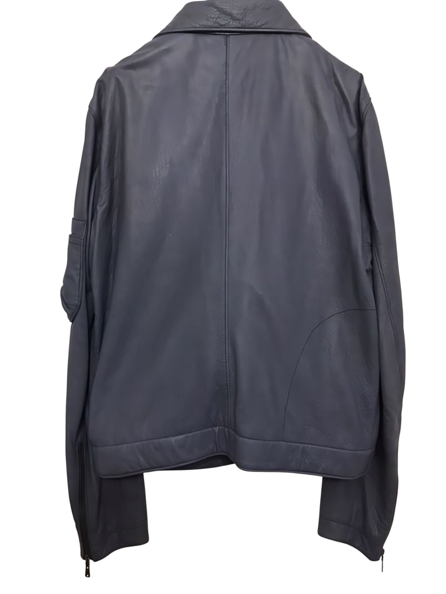 Yves Saint Laurent YSL BY STEFANO PILATI LAMBSKIN LEATHER JACKET Size US M / EU 48-50 / 2 - 2 Thumbnail
