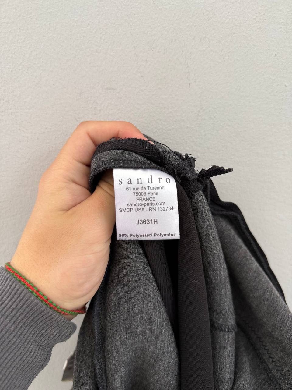 Designer × Sandro × Vintage Sandro Black Mini Skirt Size 26" / US 2 / IT 38 - 6 Thumbnail