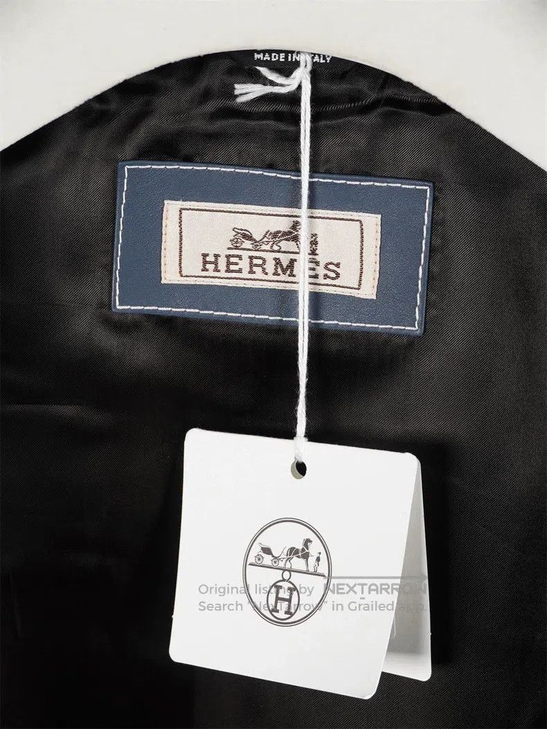 Hermes Hermes Midnight Blue Calfskin Jacket Size US M / EU 48-50 / 2 - 4 Thumbnail
