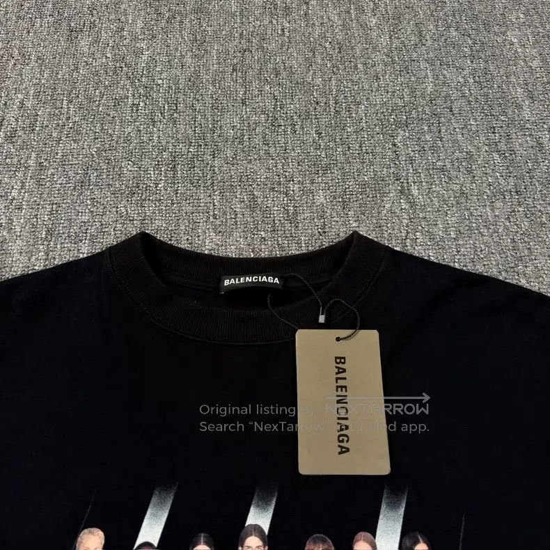 Balenciaga Balenciaga Black Band Graphic Short Sleeve Size US L / EU 52-54 / 3 - 2 Thumbnail
