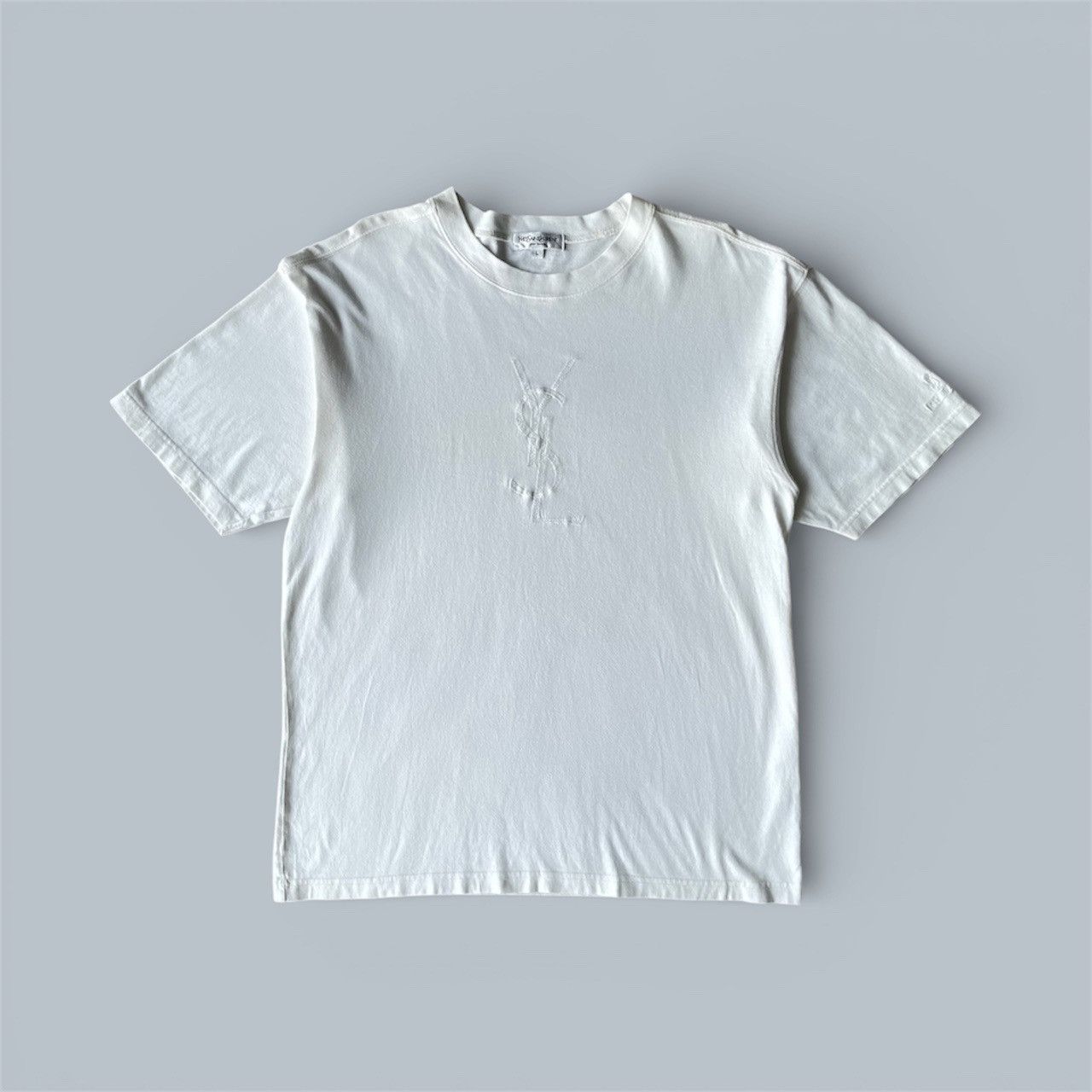 Yves Saint Laurent Vintage YSL Yves Saint Laurent Embroidered Tees Size US L / EU 52-54 / 3 - 1 Thumbnail