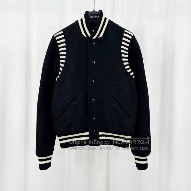 Saint Laurent Paris Saint Laurent Paris Wool baseball jacket Size XS / US 0-2 / IT 36-38 - 1 Thumbnail