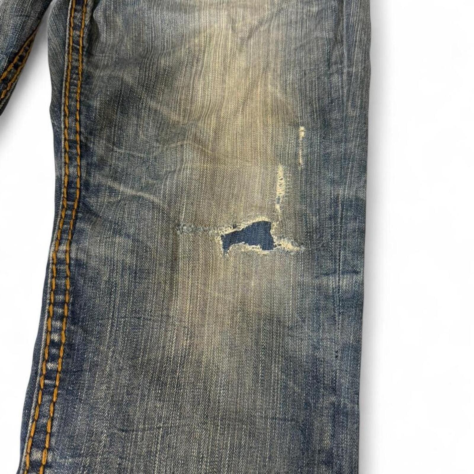 True Religion Crazy EXR mud wash denim jeans with back pockets design Size 34" / US 12 / IT 48 - 7 Thumbnail
