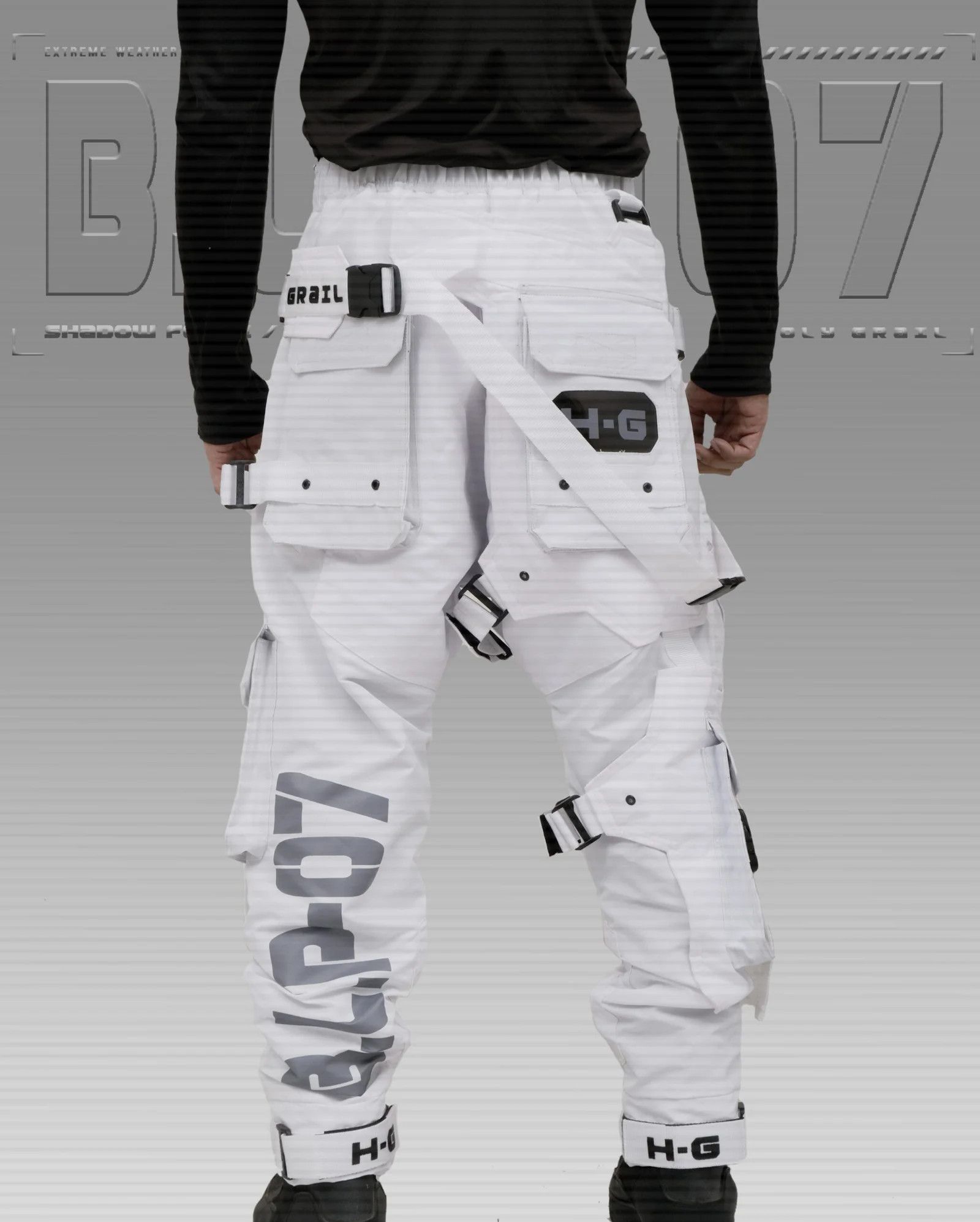 Hi Tec H-G PRO-TECH-TOR "SHADOW FORCE" TECHWEAR CYBERPUNK HOLYGRAIL Size US 34 / EU 50 - 3 Thumbnail