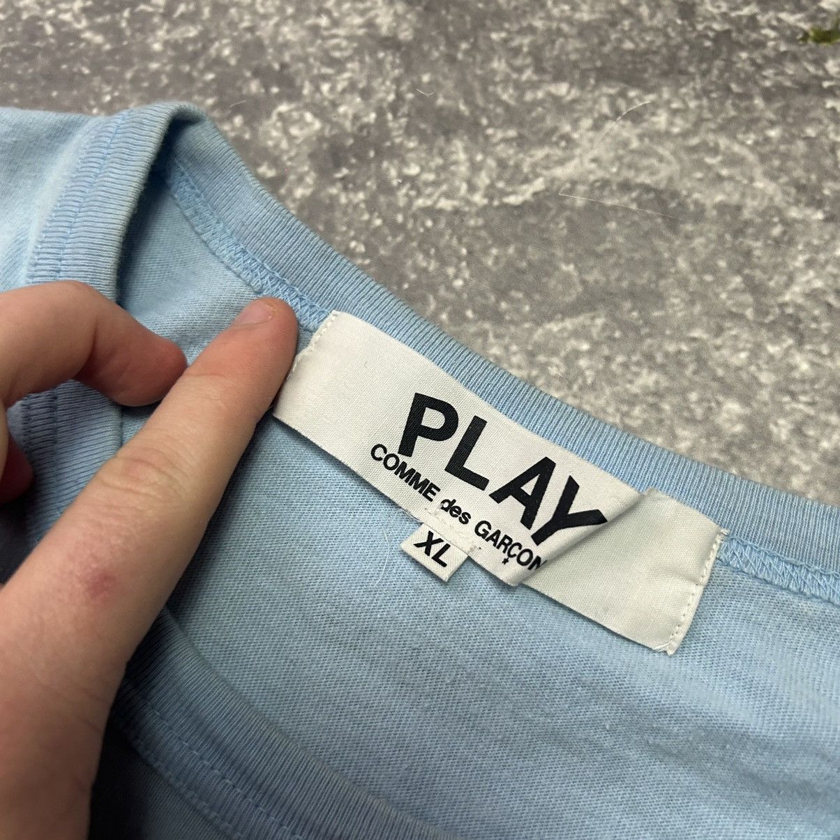 Comme des Garcons PLAY Luxury Play Comme Des Garcons Small logo basic y2k tee Size US XL / EU 56 / 4 - 4 Thumbnail