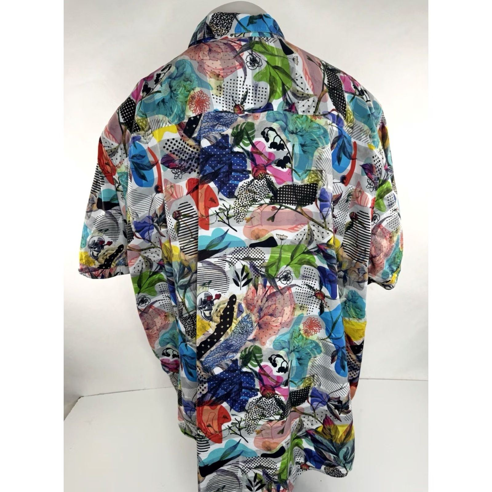 Robert Graham Robert Graham Skull Floral Print Colorful Mens 4XL Shirt Size US XXL / EU 58 / 5 - 6 Thumbnail