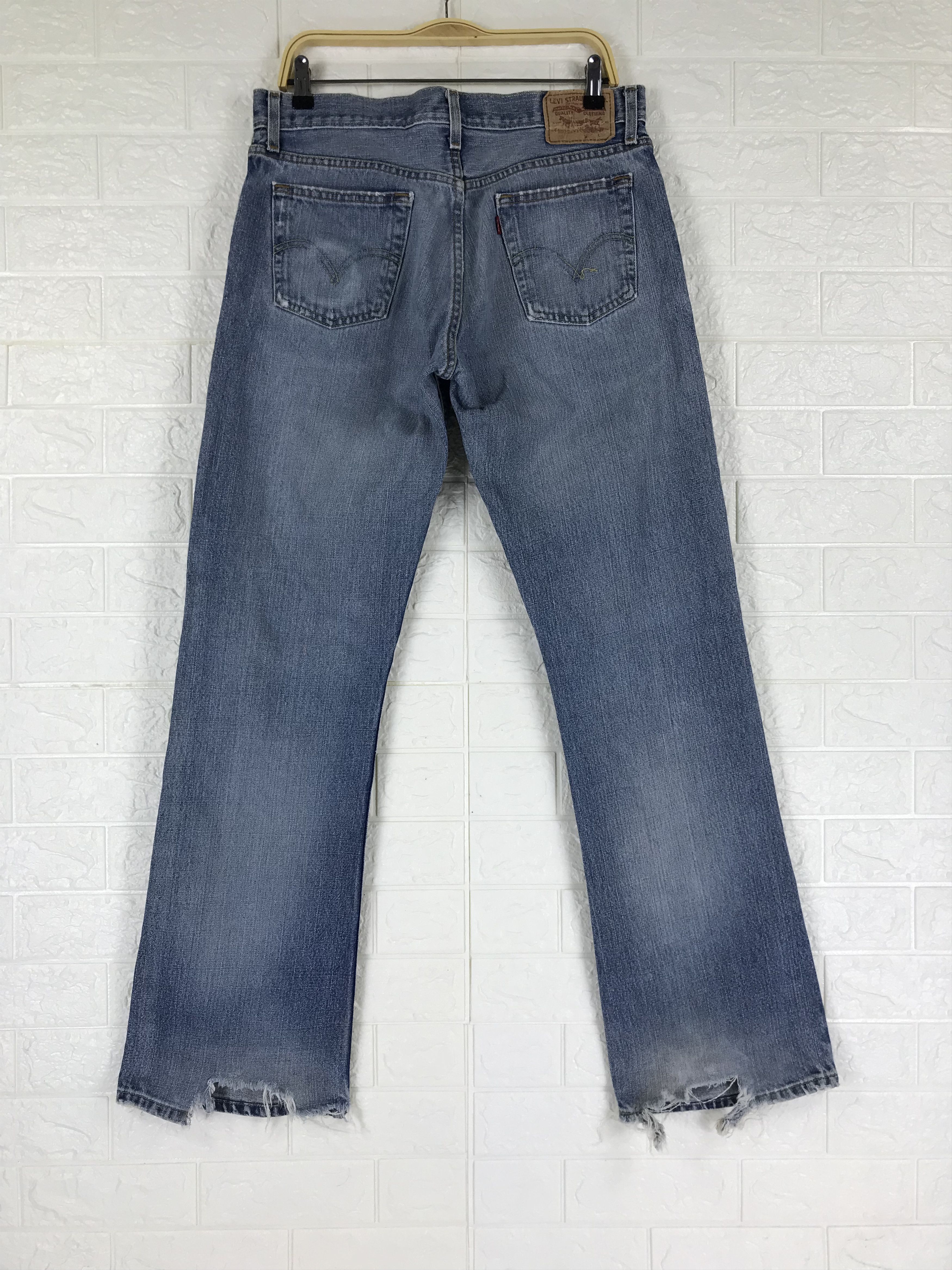Levi's Vintage Levi's 527 Flare Jeans Distressed Denim Size US 32 / EU 48 - 5 Thumbnail