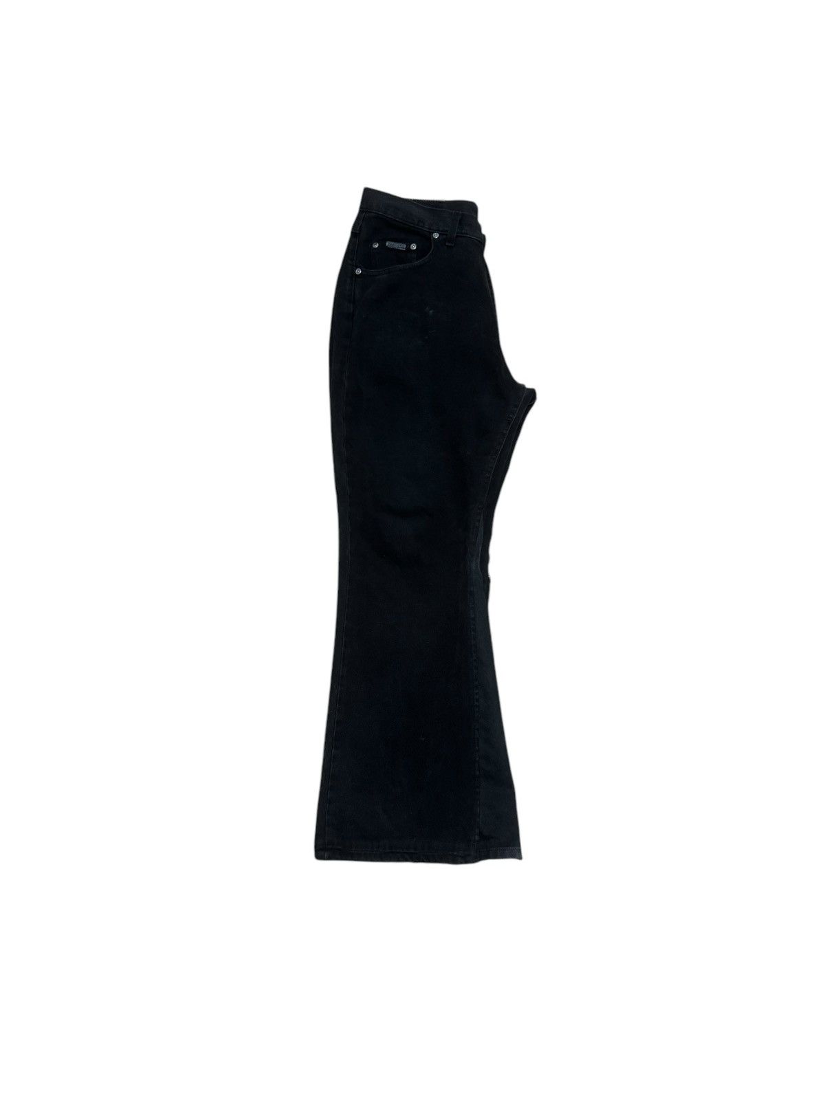 Other × Vintage Wide Leg Flared Black Denim Size US 32 / EU 48 - 4 Thumbnail
