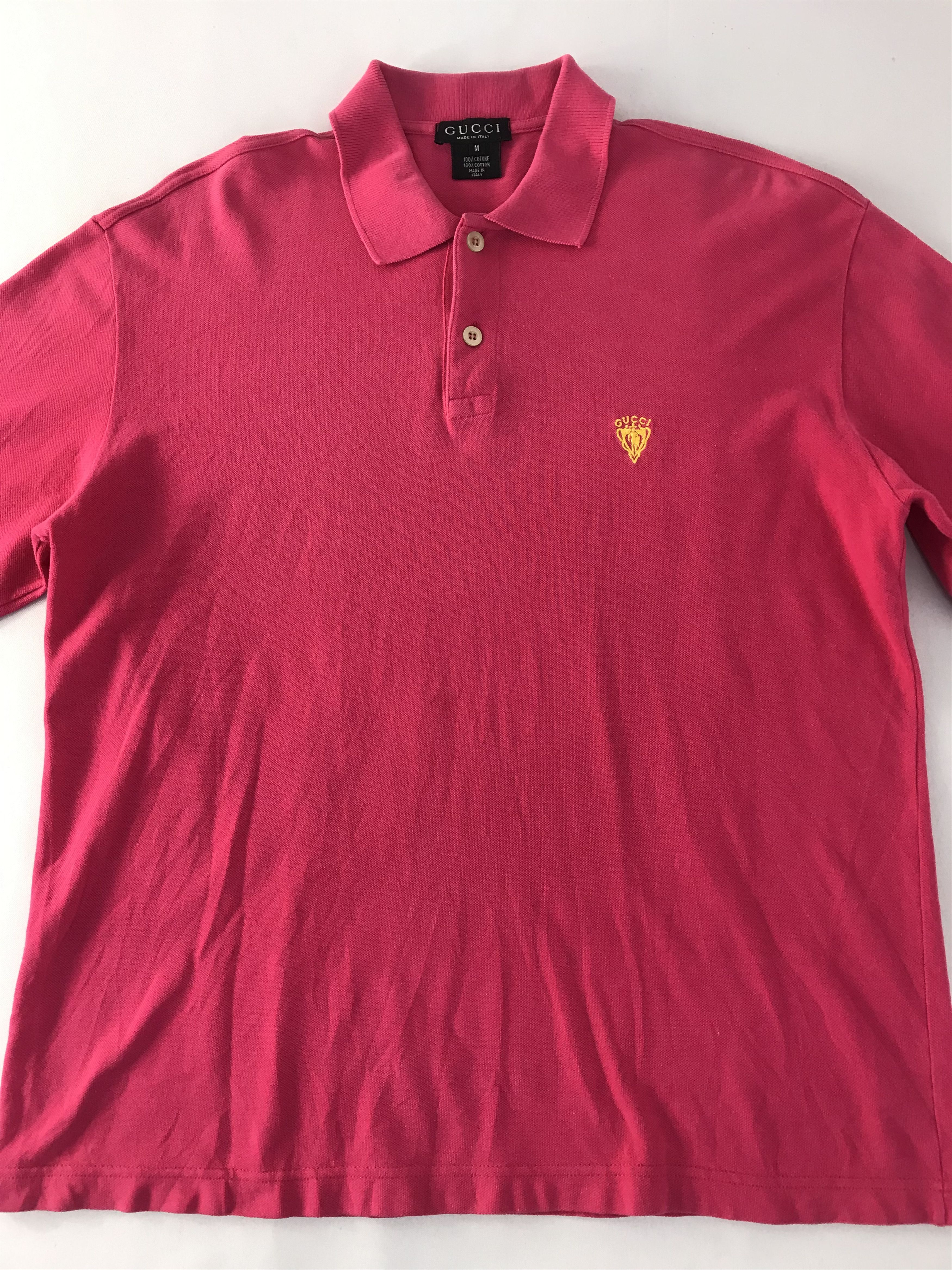 Gucci Gucci Plain Emboidery Logo Longsleeve Polo Tee Size US L / EU 52-54 / 3 - 3 Thumbnail