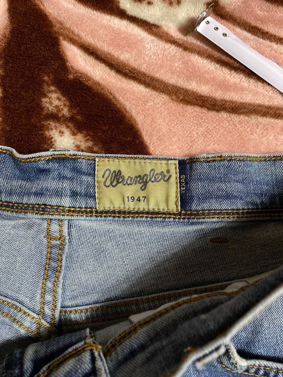 Vintage × Wrangler Wrangler 1947 BAGGY VINTAGE SELVEDGE DENIM Jeans Pants Size US 34 / EU 50 - 2 Thumbnail
