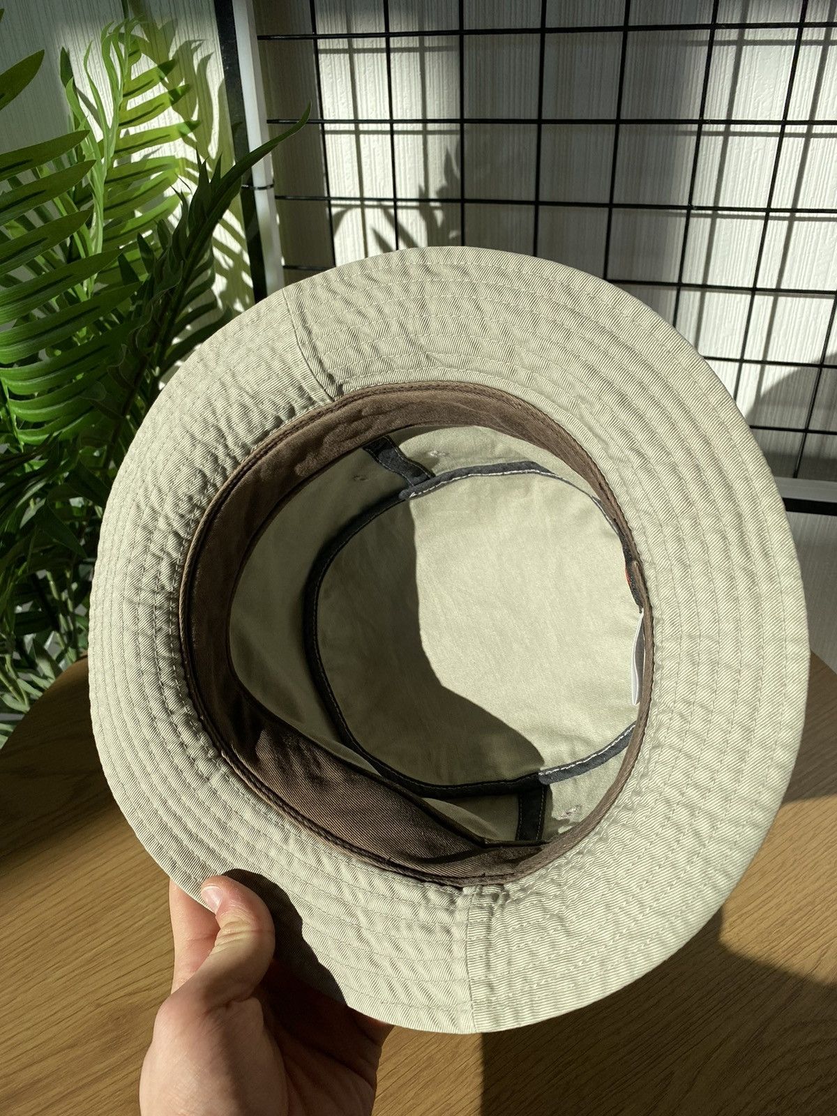 Nike × Vintage Nike 90’s Bucket Hat M/L Size Vintage Beige Unisex y2k Style Size 34 - 4 Thumbnail
