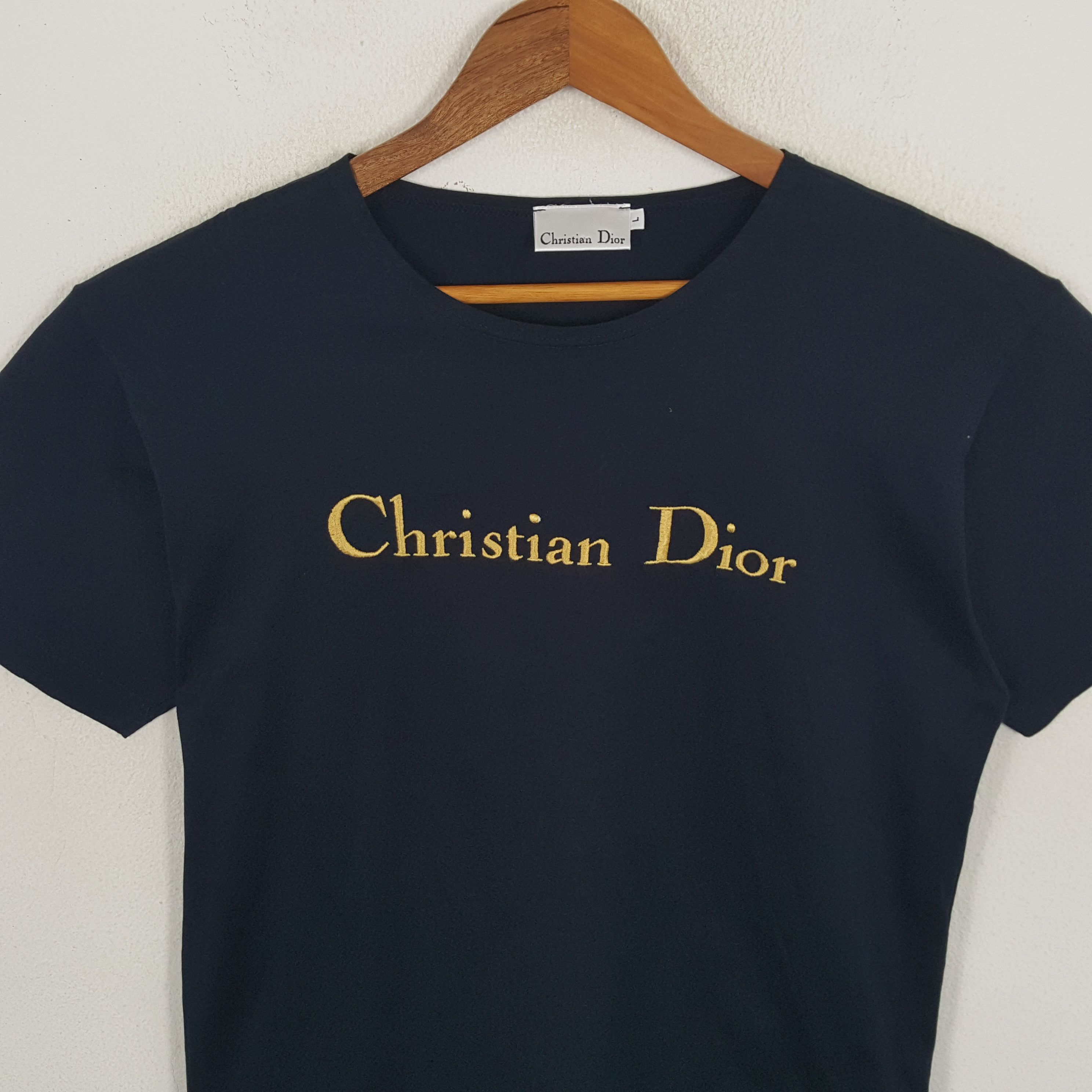 Christian Dior Monsieur × Vintage Vintage CHRISTIAN DIOR Luxury Fashion Brand T-Shirts Size US M / EU 48-50 / 2 - 2 Thumbnail