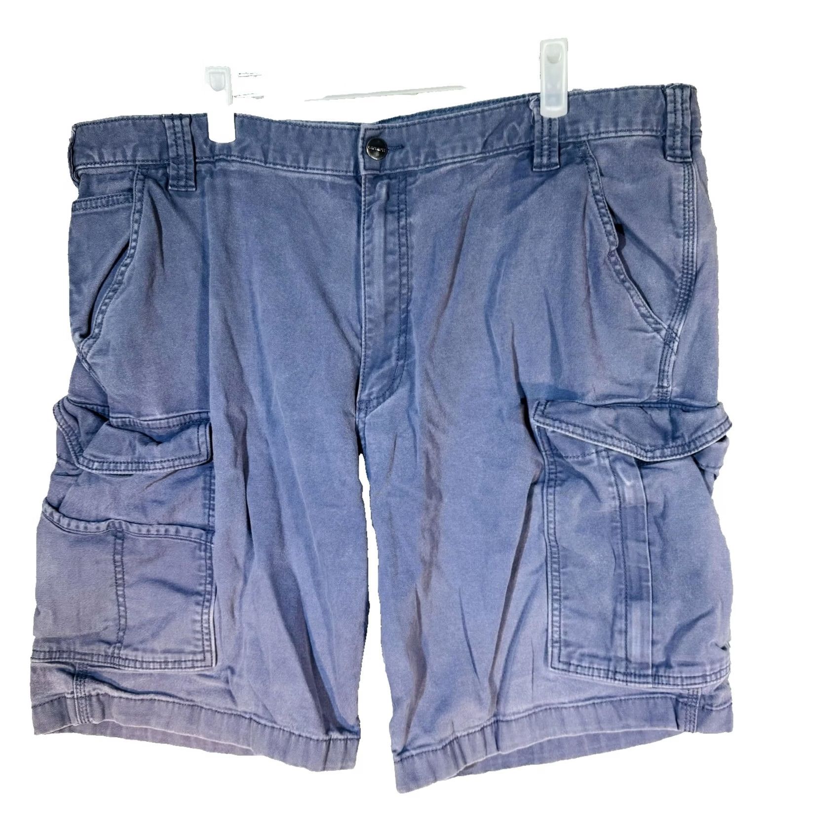 Carhartt Carhartt Shorts Mens 42 Blue Cargo Relaxed Fit Stretch Canvas 11 Inseam Size US 42 / EU 58 - 5 Thumbnail