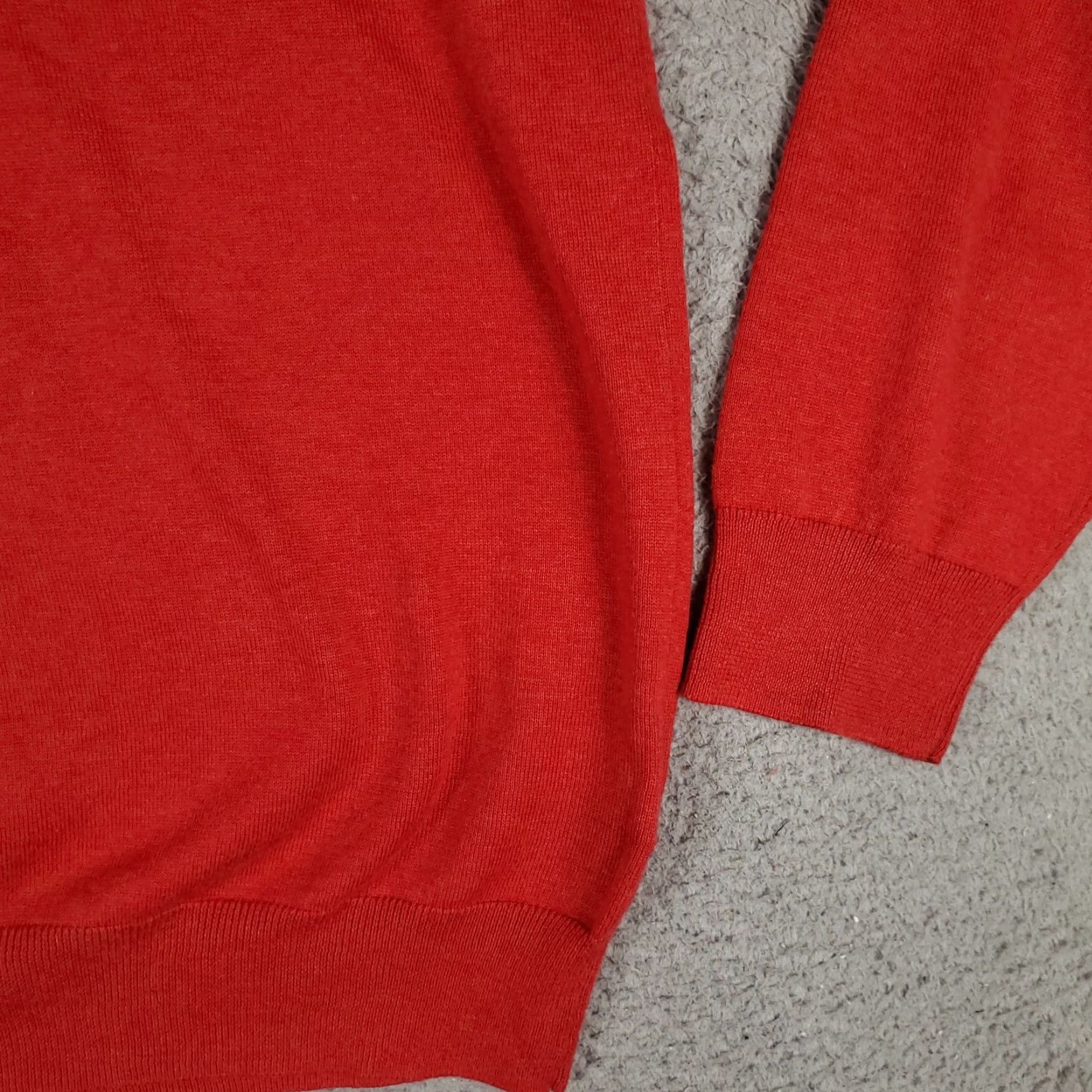 Brooks Brothers VINTAGE Brooks Brothers Sweater Mens Size 2XL Red Knit V-Neck Pullover Shirt Casual Winter Size US XXL / EU 58 / 5 - 4 Thumbnail