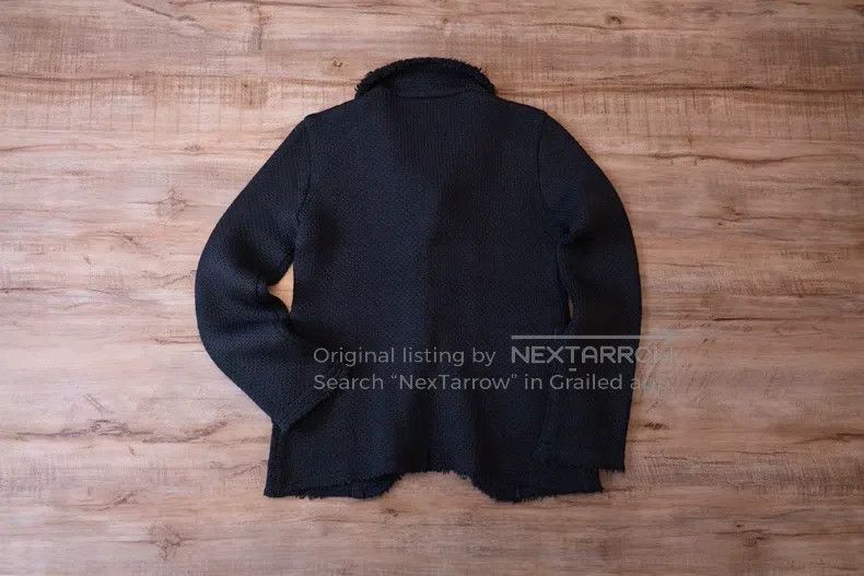 Comme des Garcons Comme Des Garcons Black Wool Textured Dark Craftsman Style Size L / US 10 / IT 46 - 6 Thumbnail