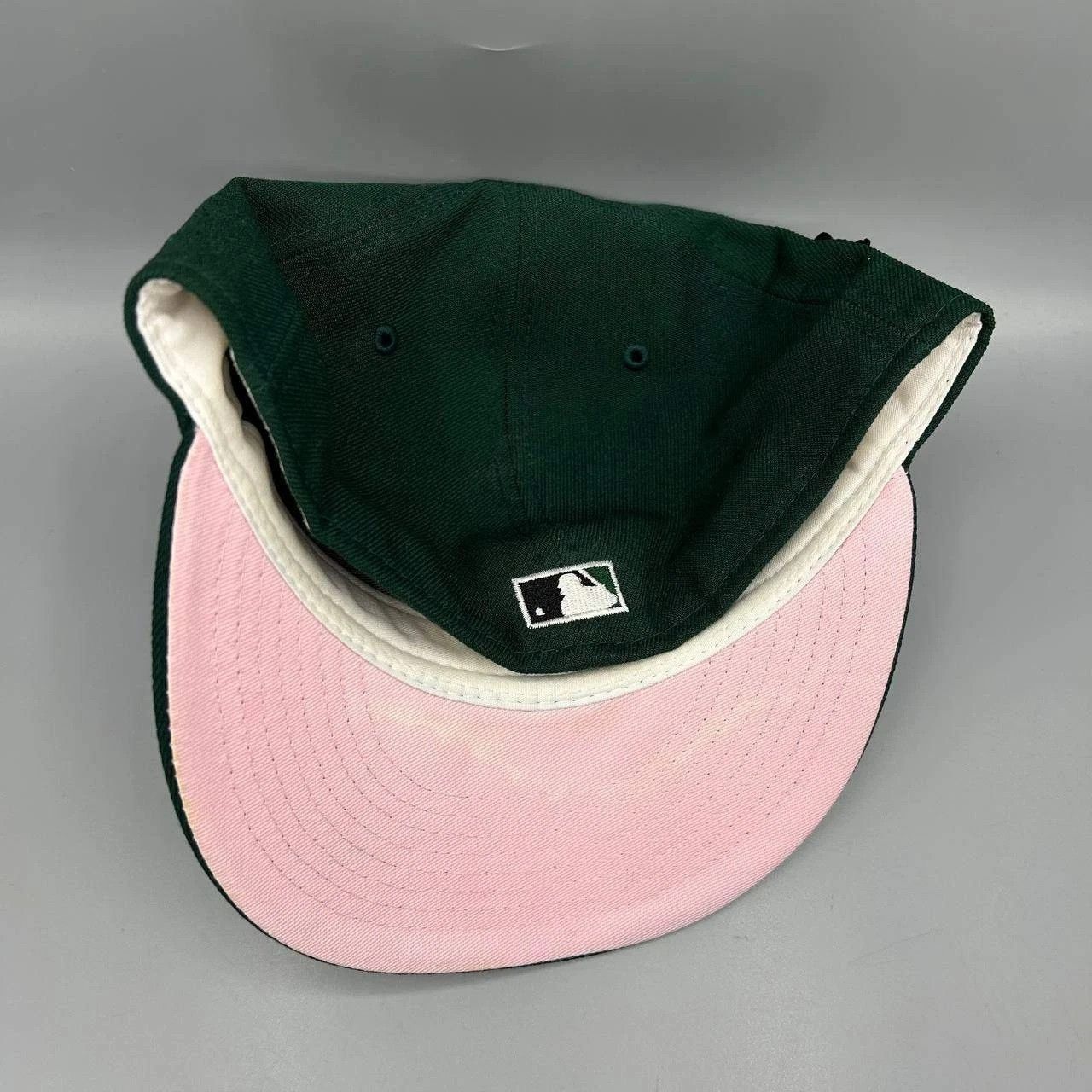 New Era Tampa Bay Devil Rays Hat Men 7 1/2 Green Pink MLB Fitted Cap Size ONE SIZE - 6 Thumbnail