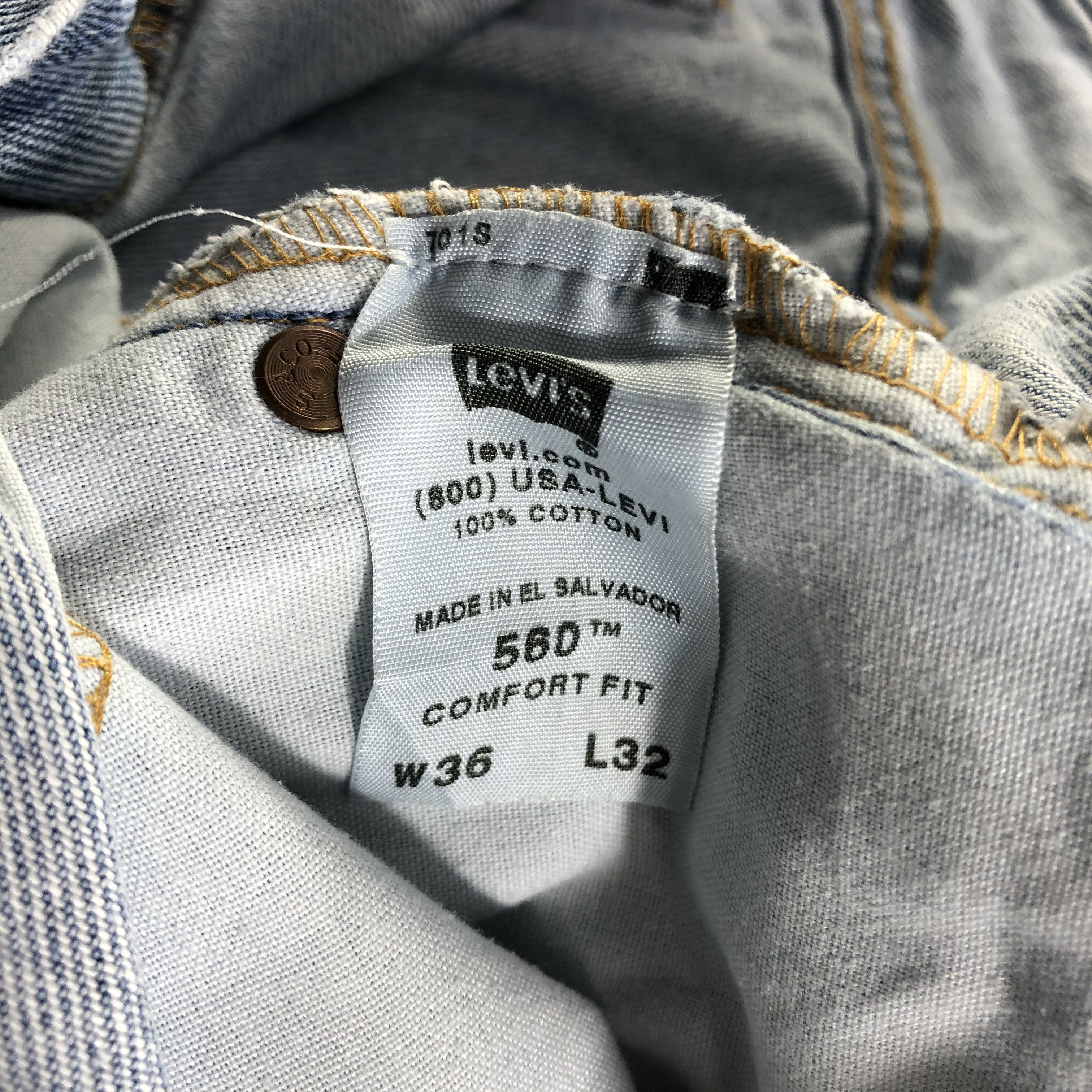 Levi's × Vintage Vintage Light Wash Levis 560 Jeans-JM3418 Size US 36 / EU 52 - 12 Thumbnail