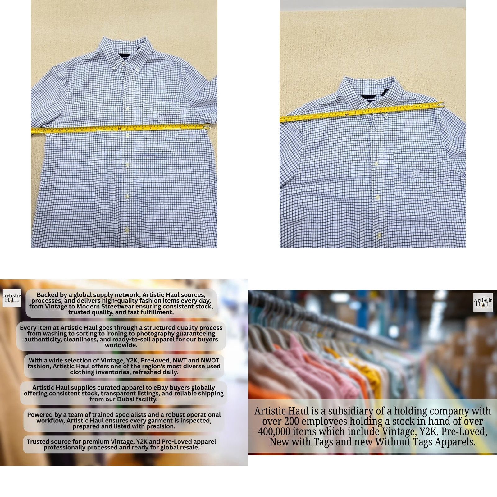 Chaps Chaps Blue Gingham Long Sleeve Button Down Shirt Mens M Cotton 100% Shirt Size US M / EU 48-50 / 2 - 8 Thumbnail