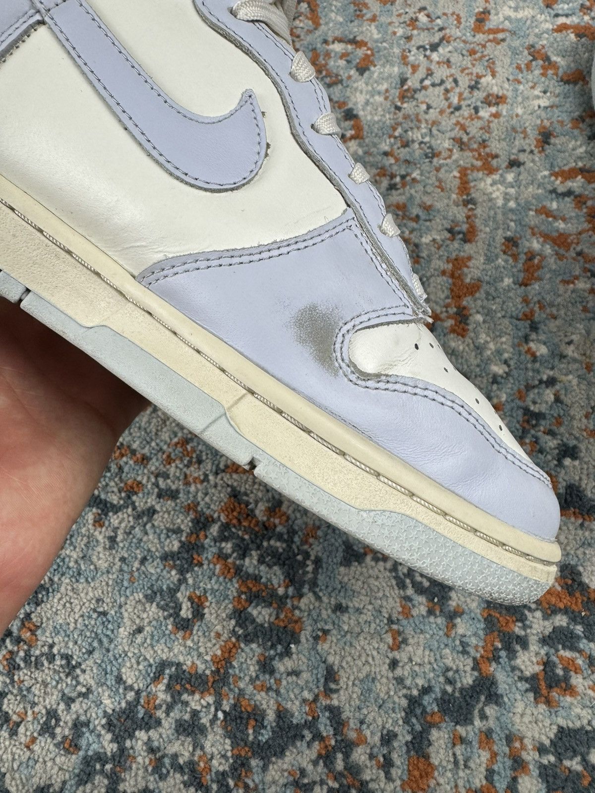 Nike × Vintage Nike dunk high football grey high top sneakers Size US 8 / IT 38 - 22 Thumbnail