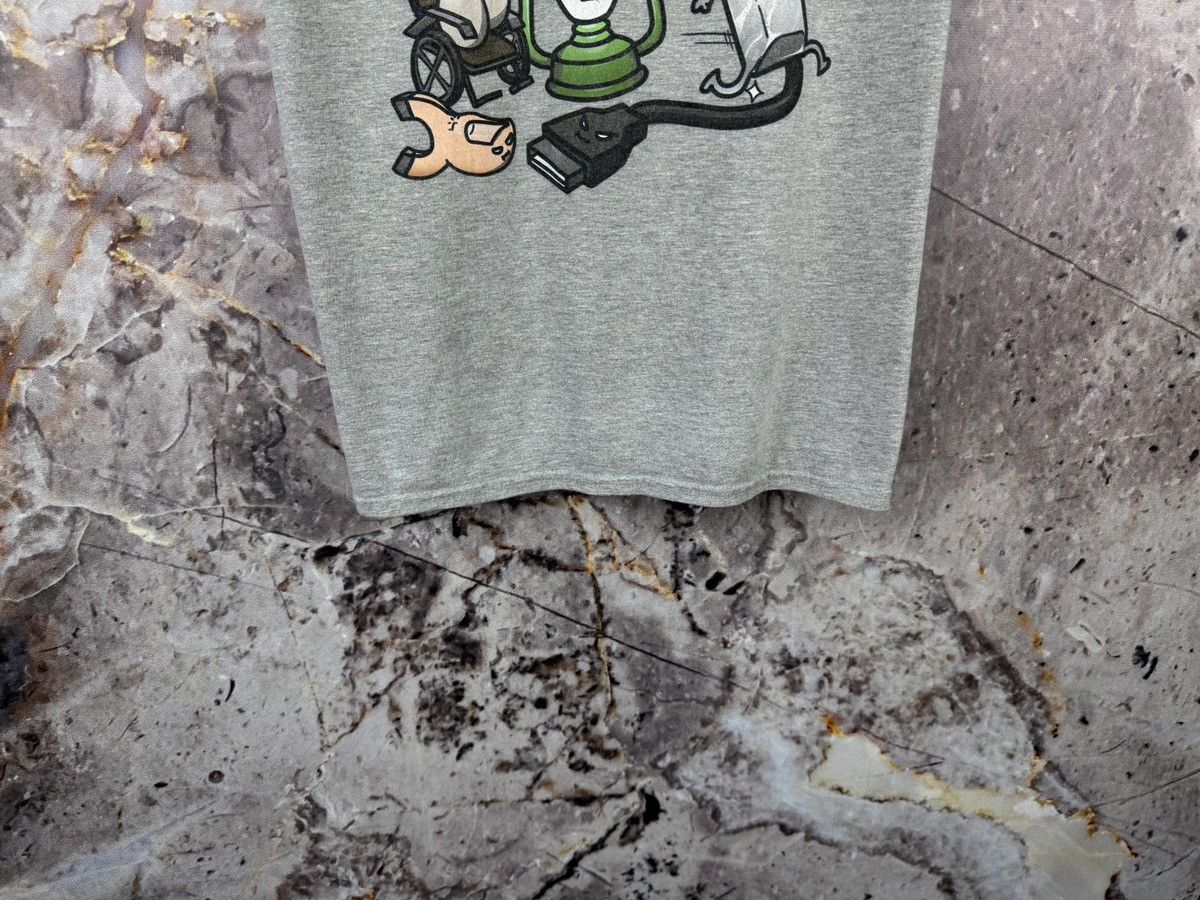 Gildan Gildan Grey Graphic T Shirt Mens Cartoon Print Casual Size US M / EU 48-50 / 2 - 4 Thumbnail