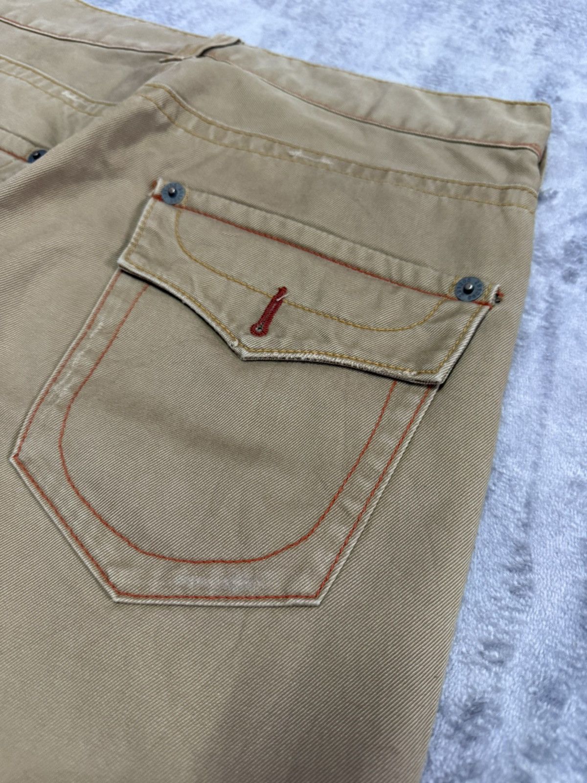 20471120 × 5351 POUR LES HOMMES × Beauty Beast 291285=Homme Flared Contrast Stitch Pants Size US 30 / EU 46 - 15 Thumbnail