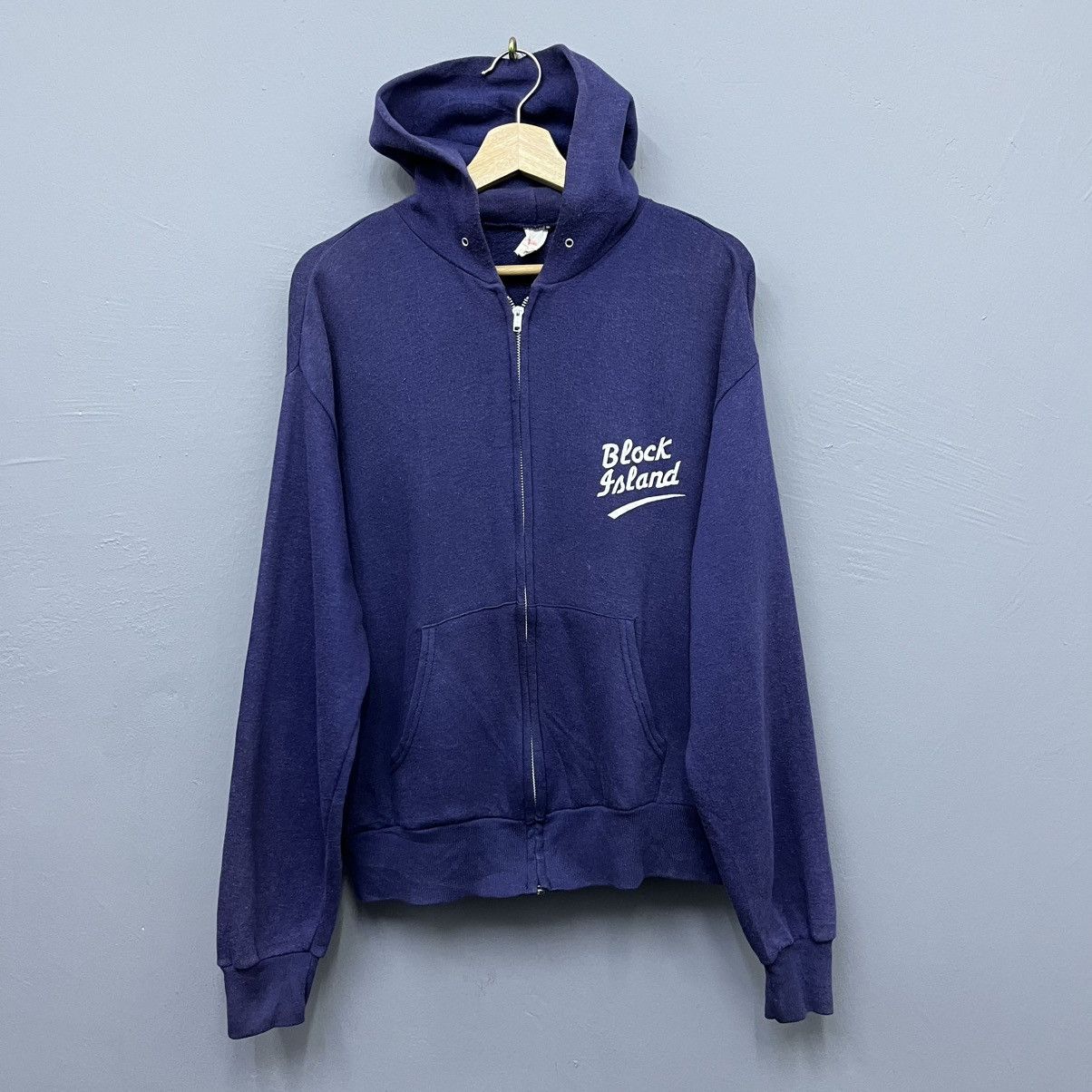 Vintage Vintage 90s Block Island Rhode Island Zip Hoodie Size US M / EU 48-50 / 2 - 1 Thumbnail