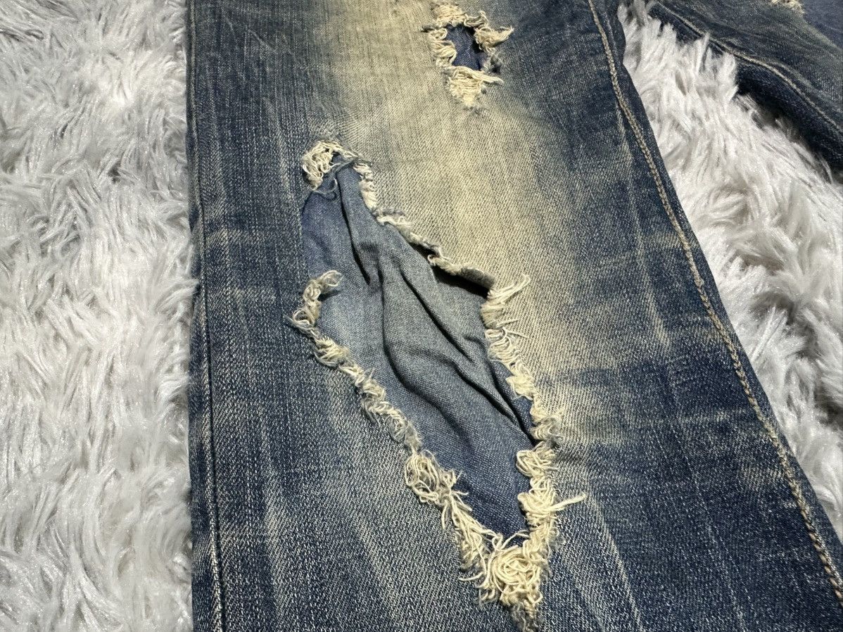 GOA 🔥Y2K Archived Goa Mud Wash Zipper Flared Denim Distressed Size US 34 / EU 50 - 7 Thumbnail