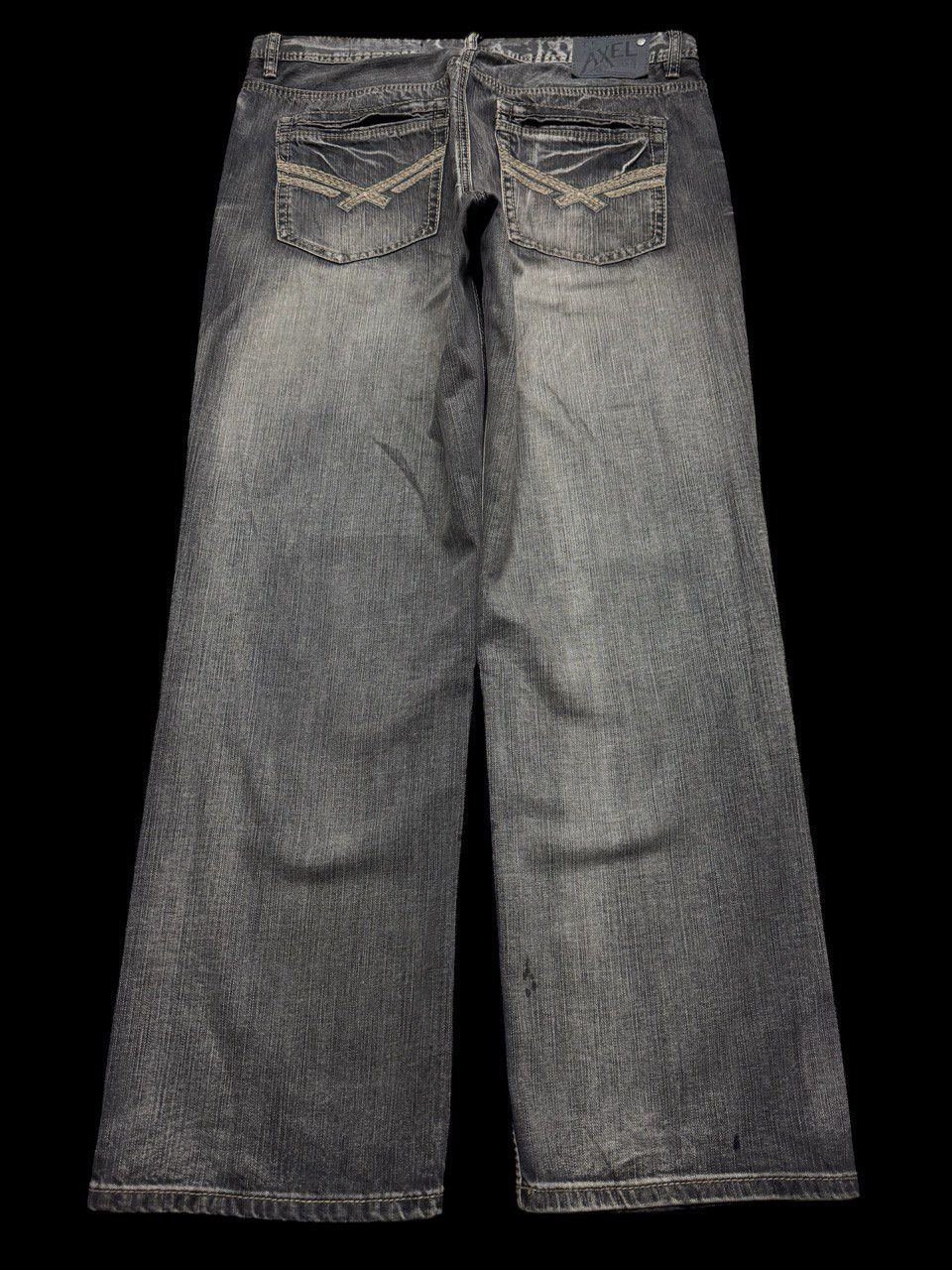 BAGGY - Waist 37 Axel 🇯🇵 Mudwash Sick Style Distressed Jeans