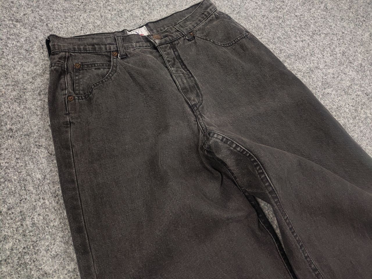 Valentino Vintage 80's Valentino Authentic Mom Dark Gray denim Jeans Size 29" - 6 Thumbnail