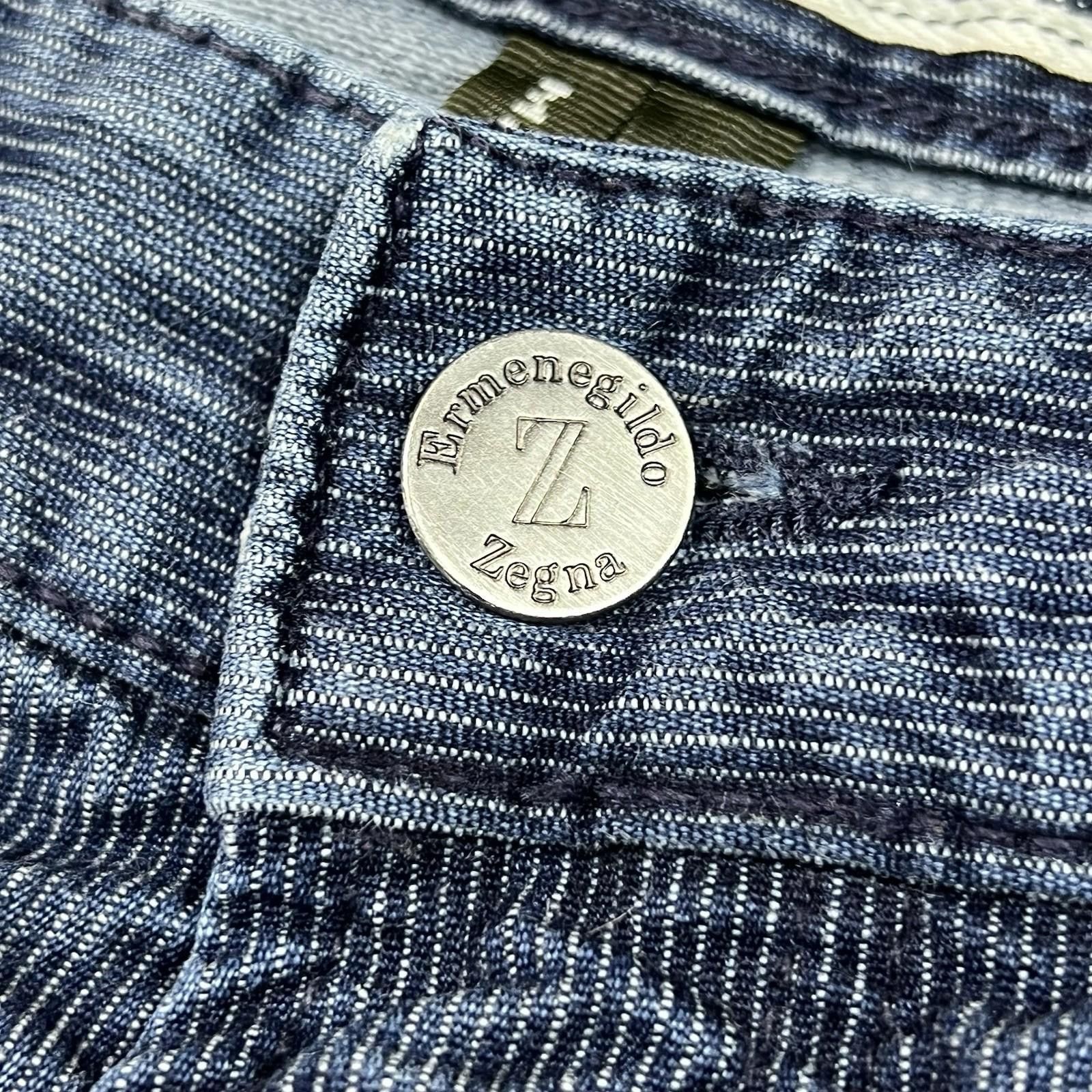 Ermenegildo Zegna Ermenegildo Zegna Jeans Sz 38 Made in Italy Striped 36x27 Size US 38 / EU 54 - 9 Thumbnail