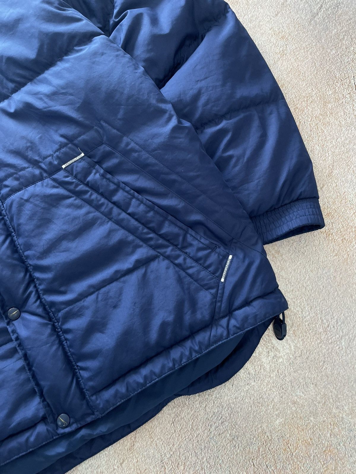 Nike Vintage Nike Big Swoosh Nylon Puffer Jacket Size US S / EU 44-46 / 1 - 6 Thumbnail