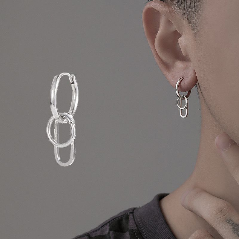 Jewelry × Sterling Silver Vintage Earrings One Pairs Chrome Jewelry Size ONE SIZE - 2 Thumbnail